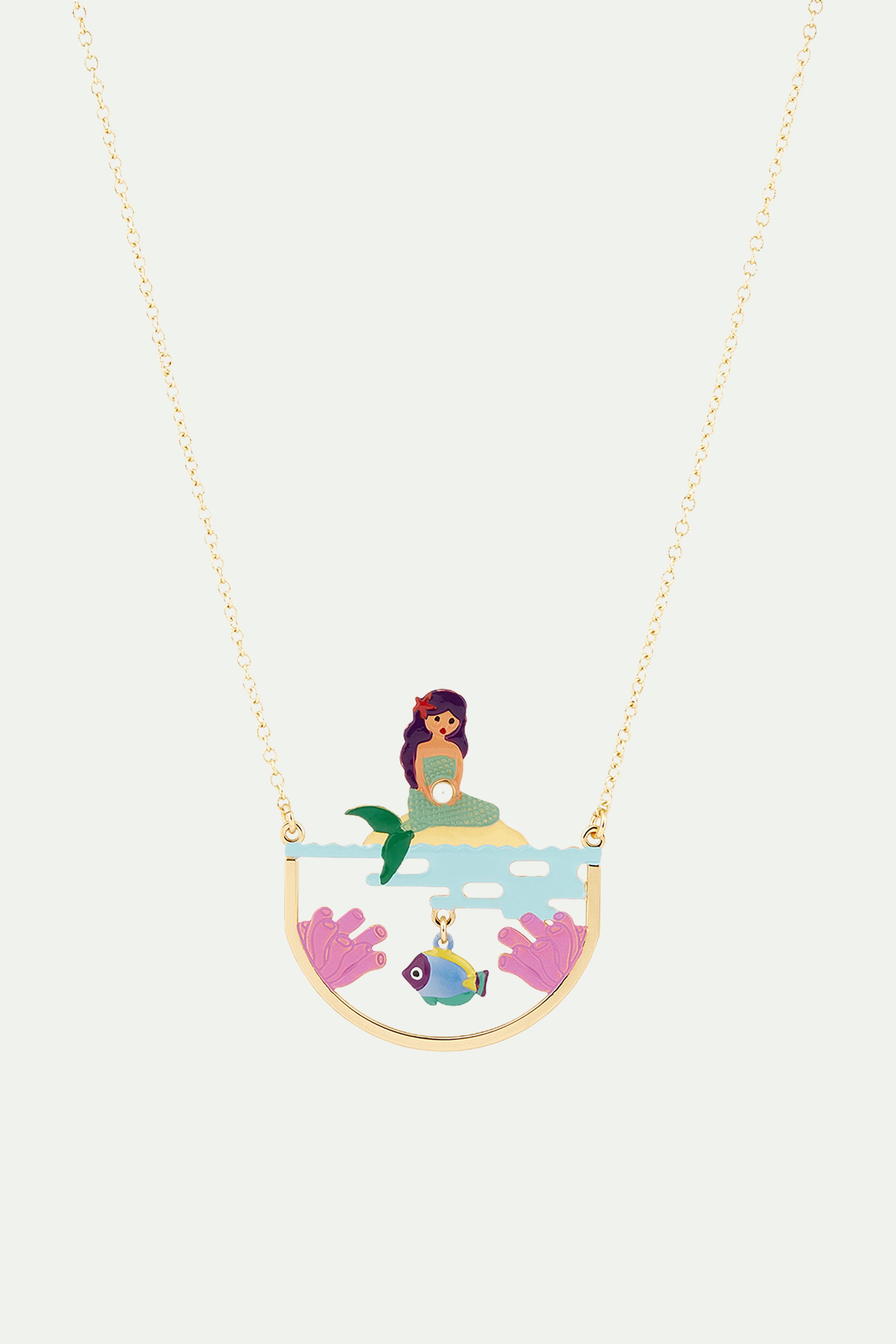 Mermaid and seabed statement necklace