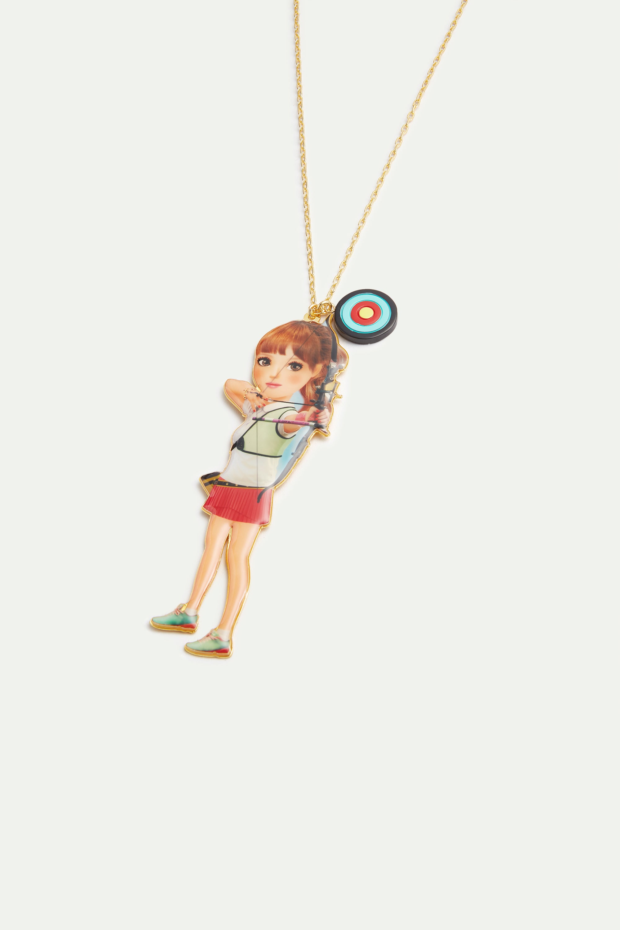 Archery long necklace