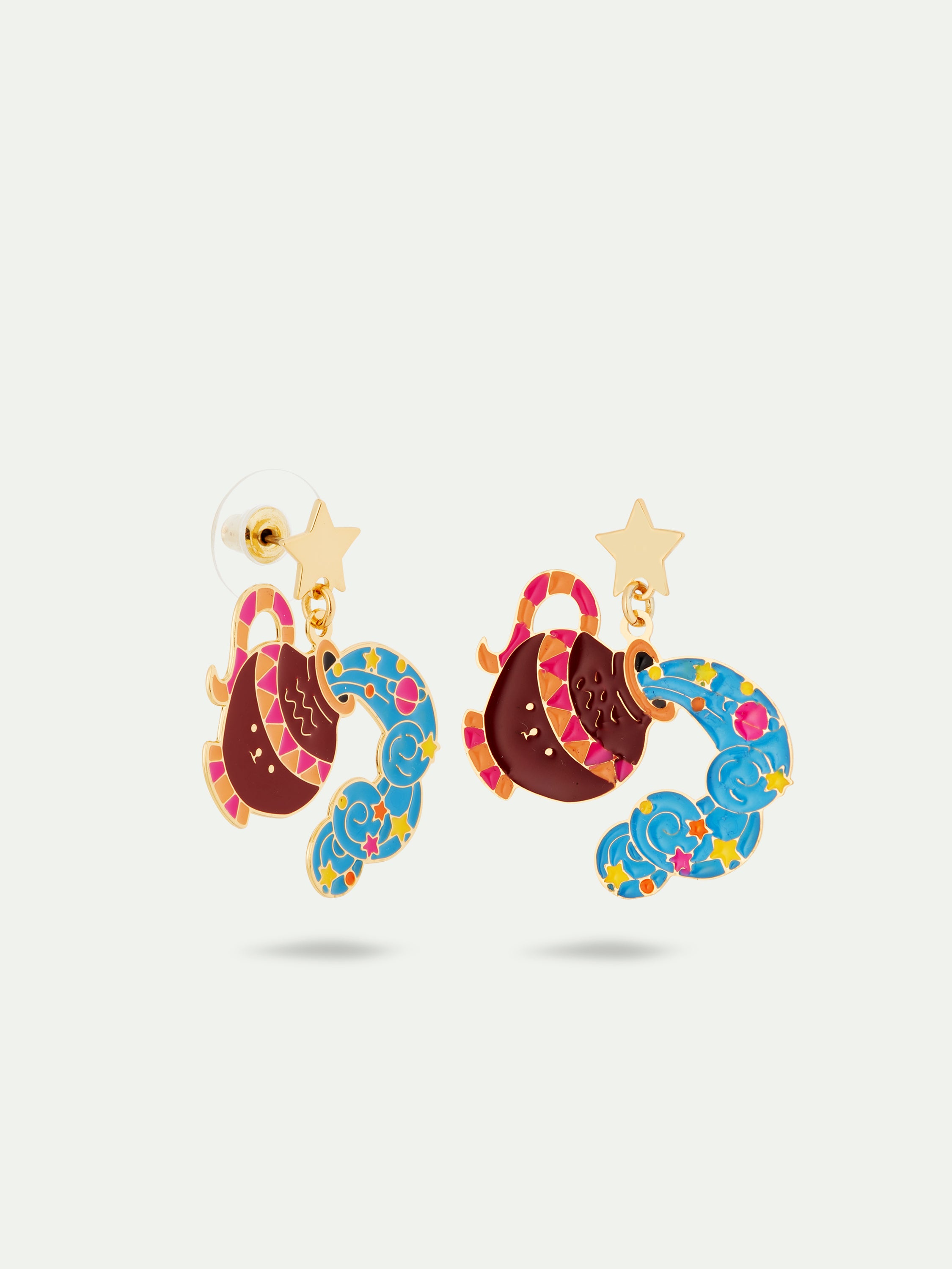 Aquarius astrological sign earrings