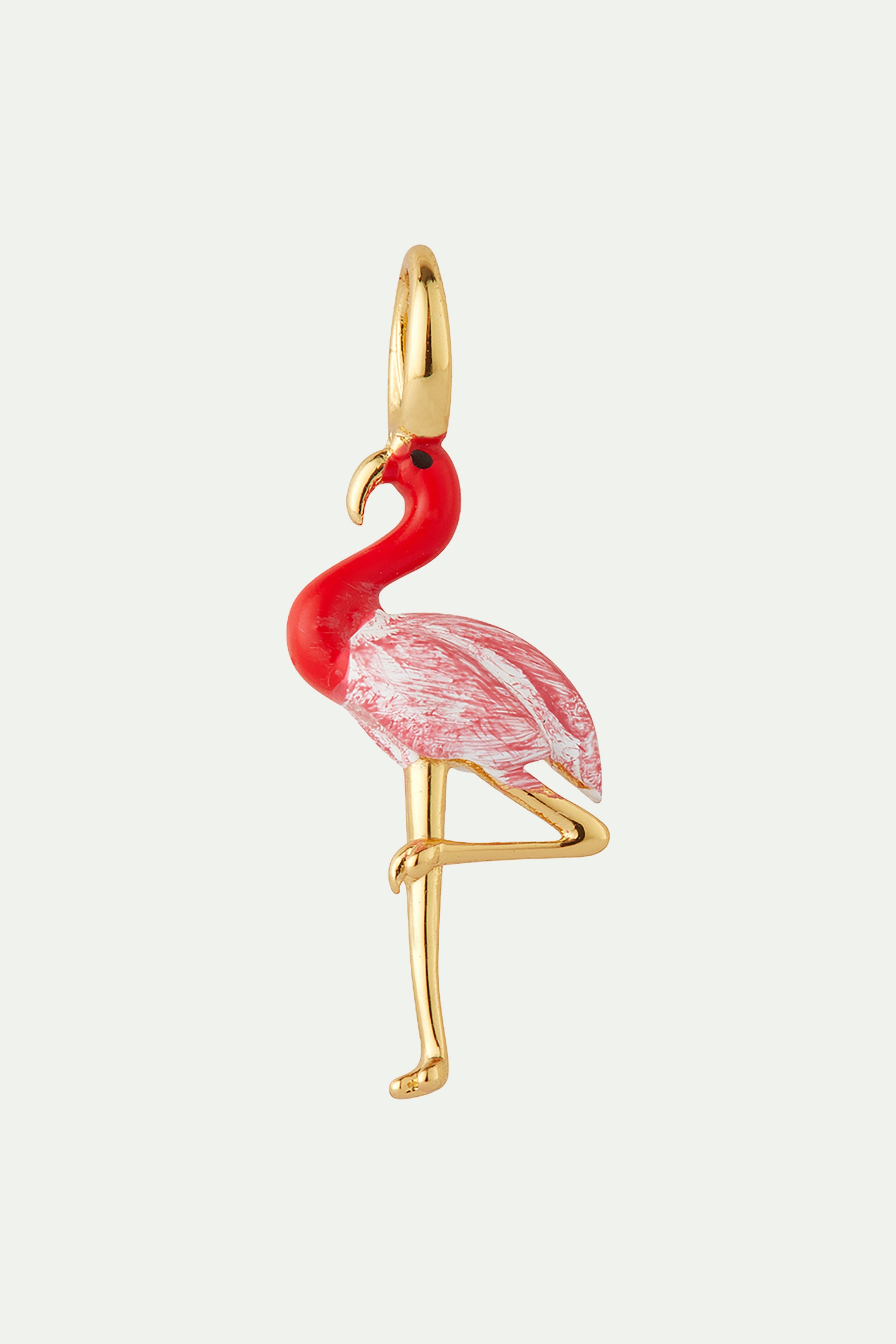 Pink flamingo charm