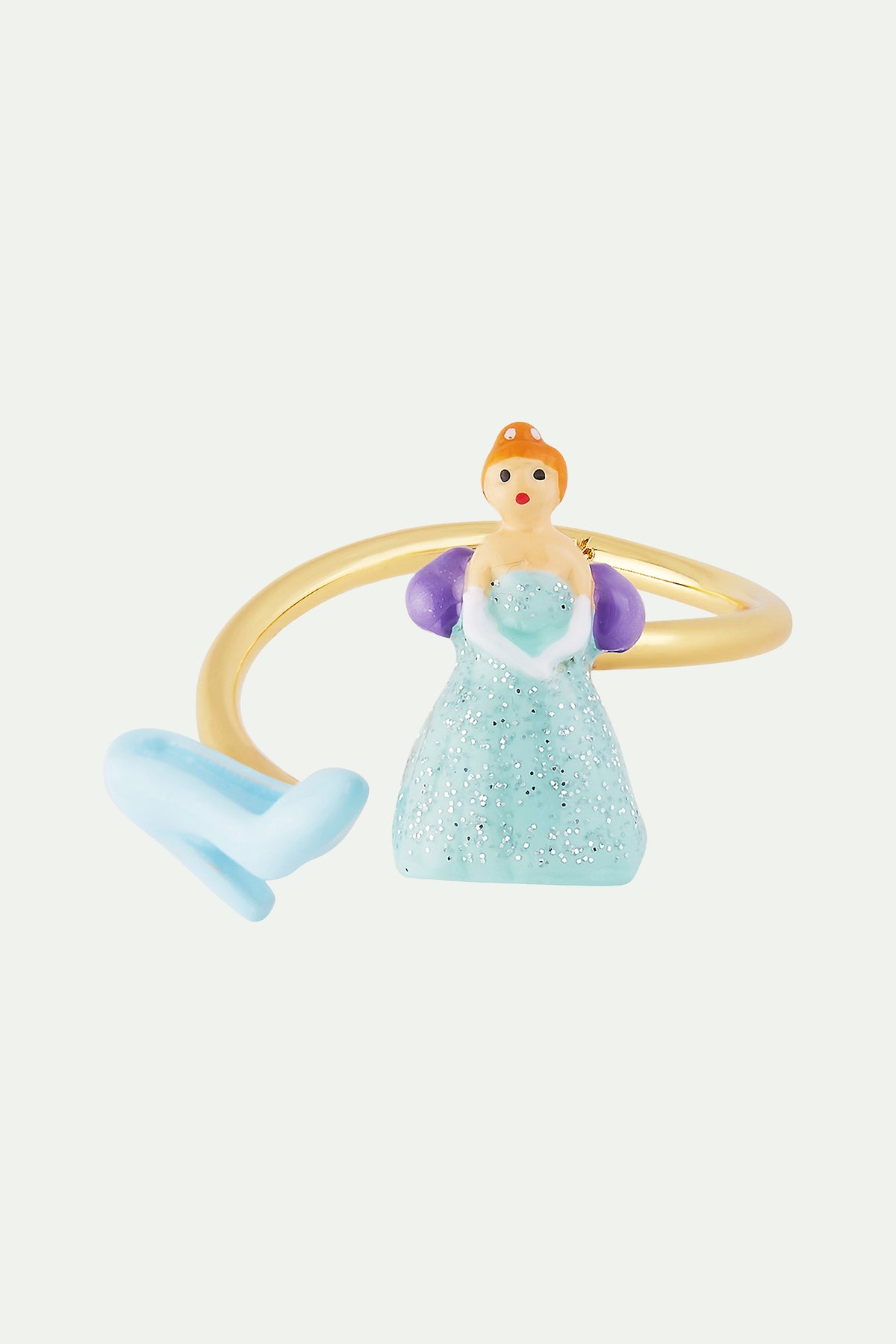 Anillo ajustable Cenicienta y Zapato