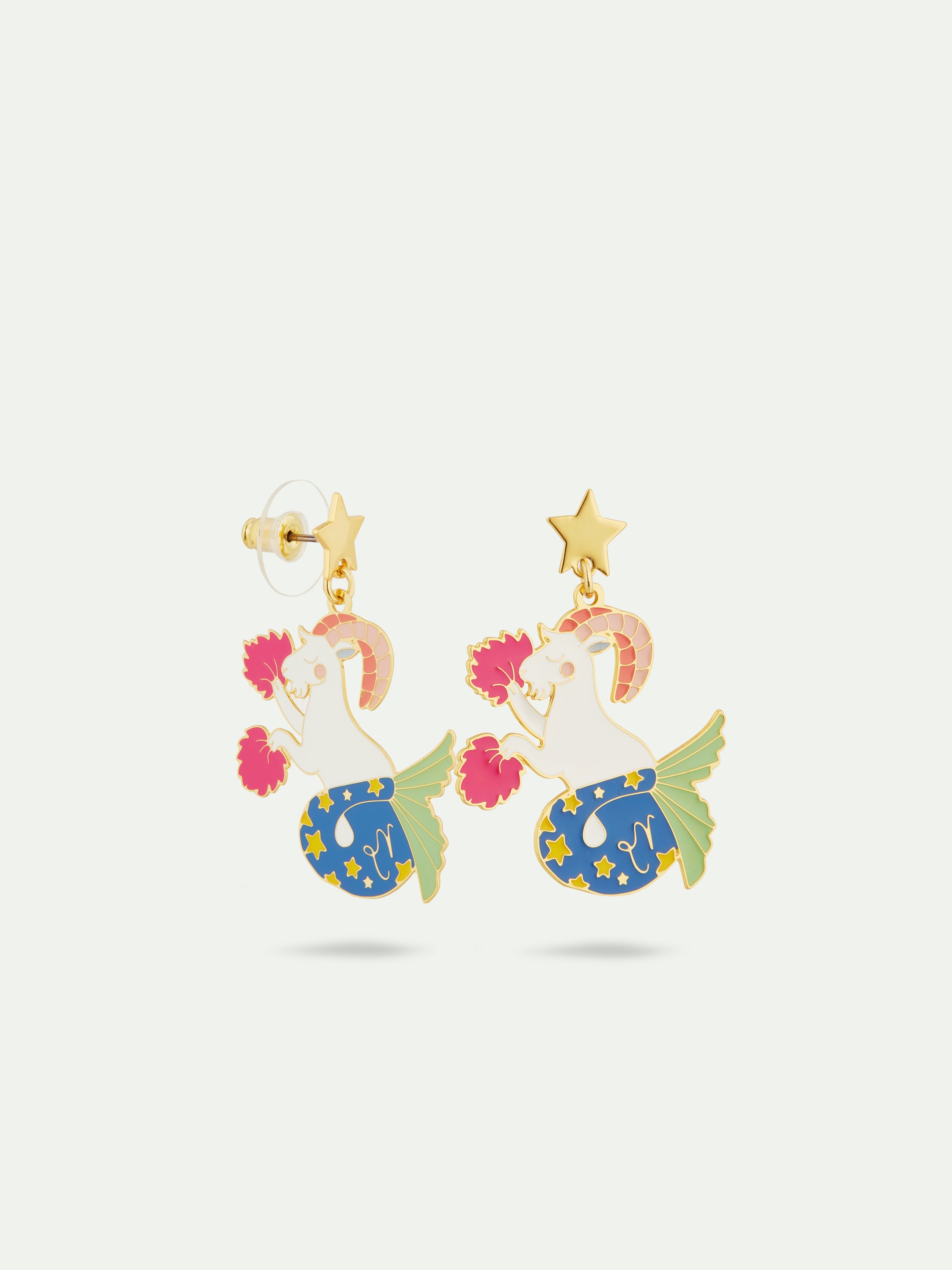 Capricorn astrological sign earrings