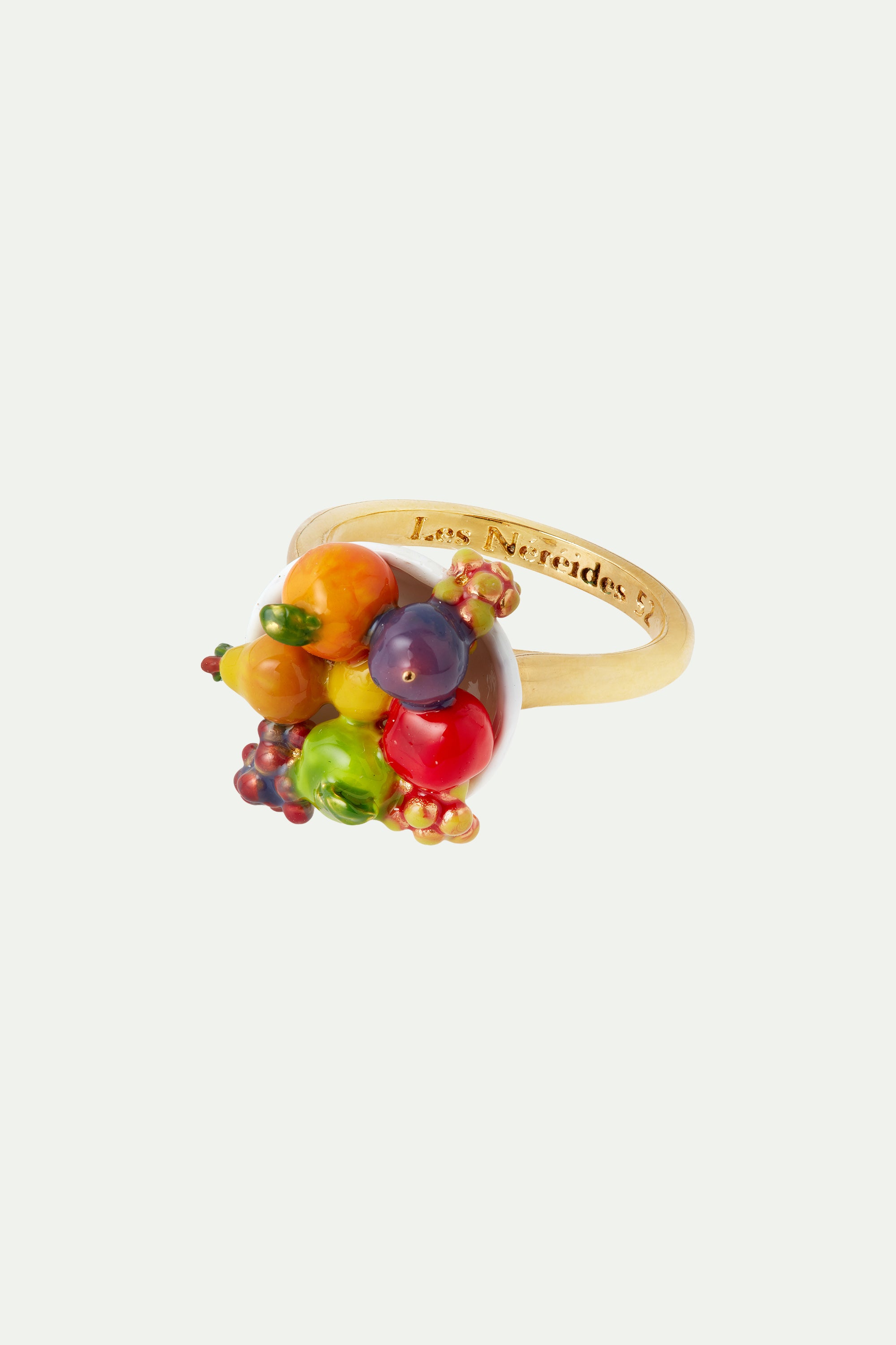 Fruit bowl cocktail ring