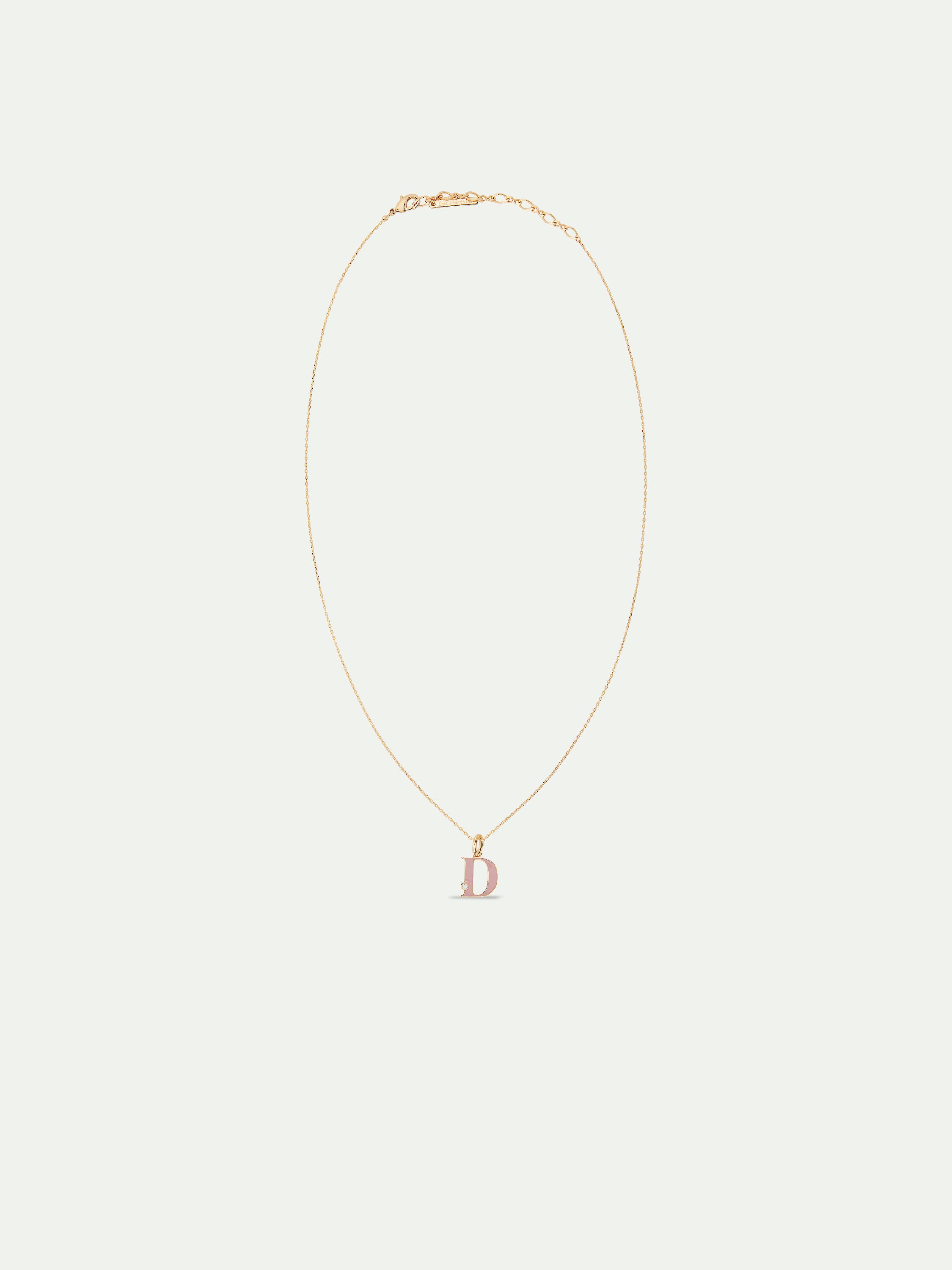 Letter D pendant necklace