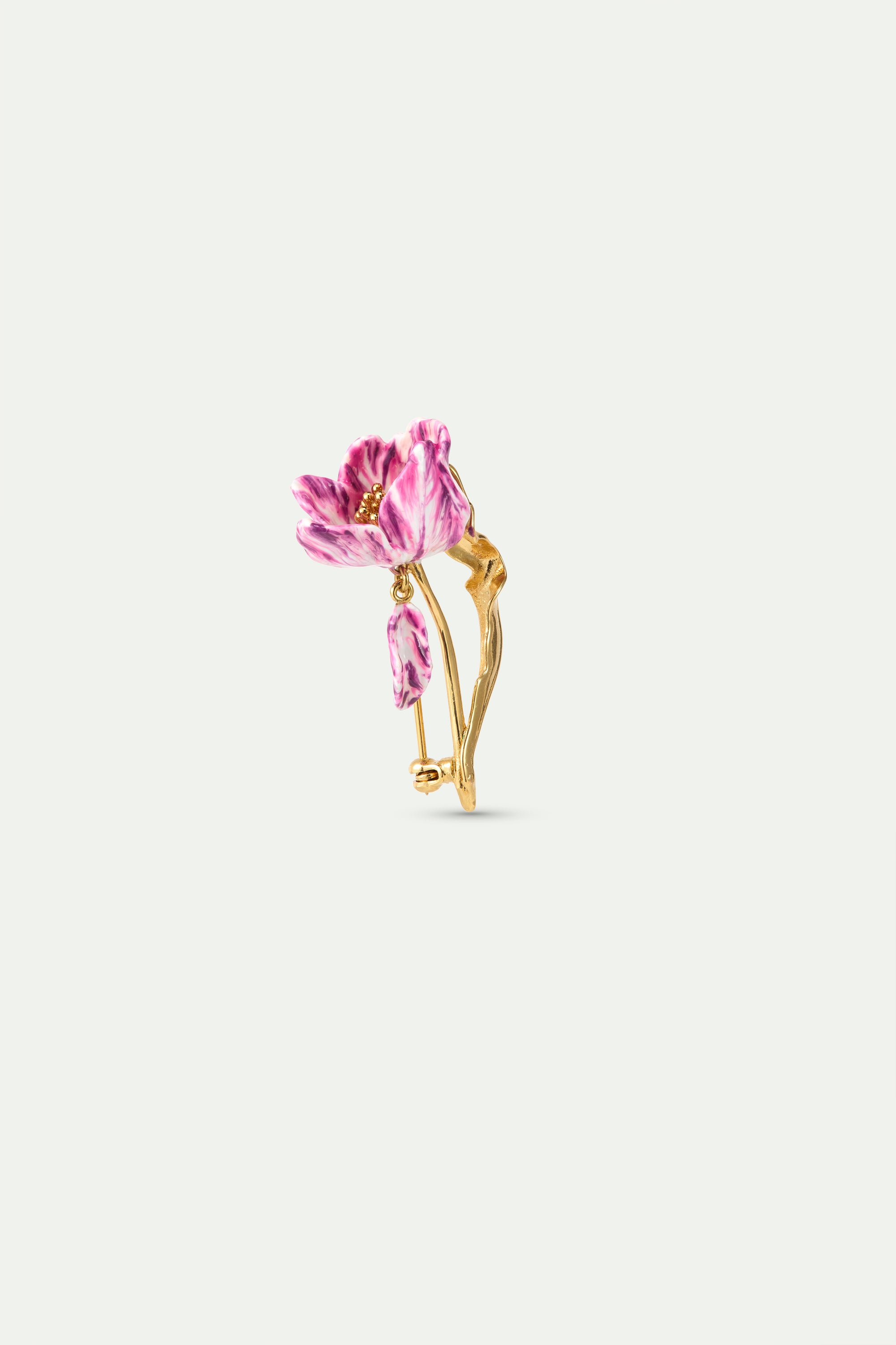 Broche tulipán violeta