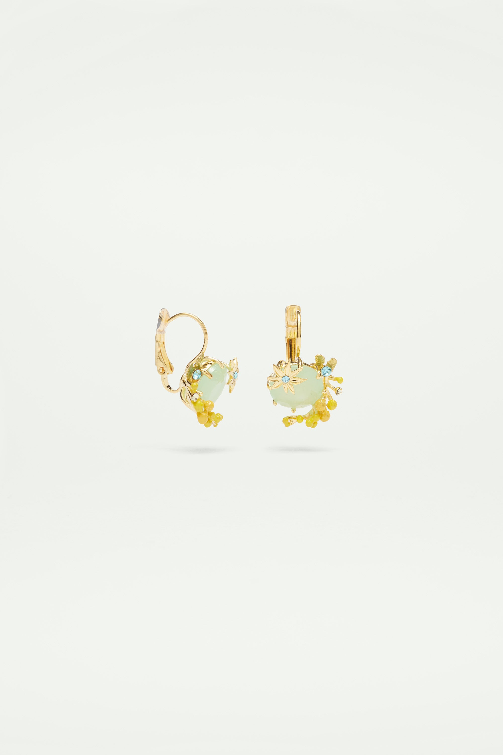 Mimosa and star anise sleeper earrings