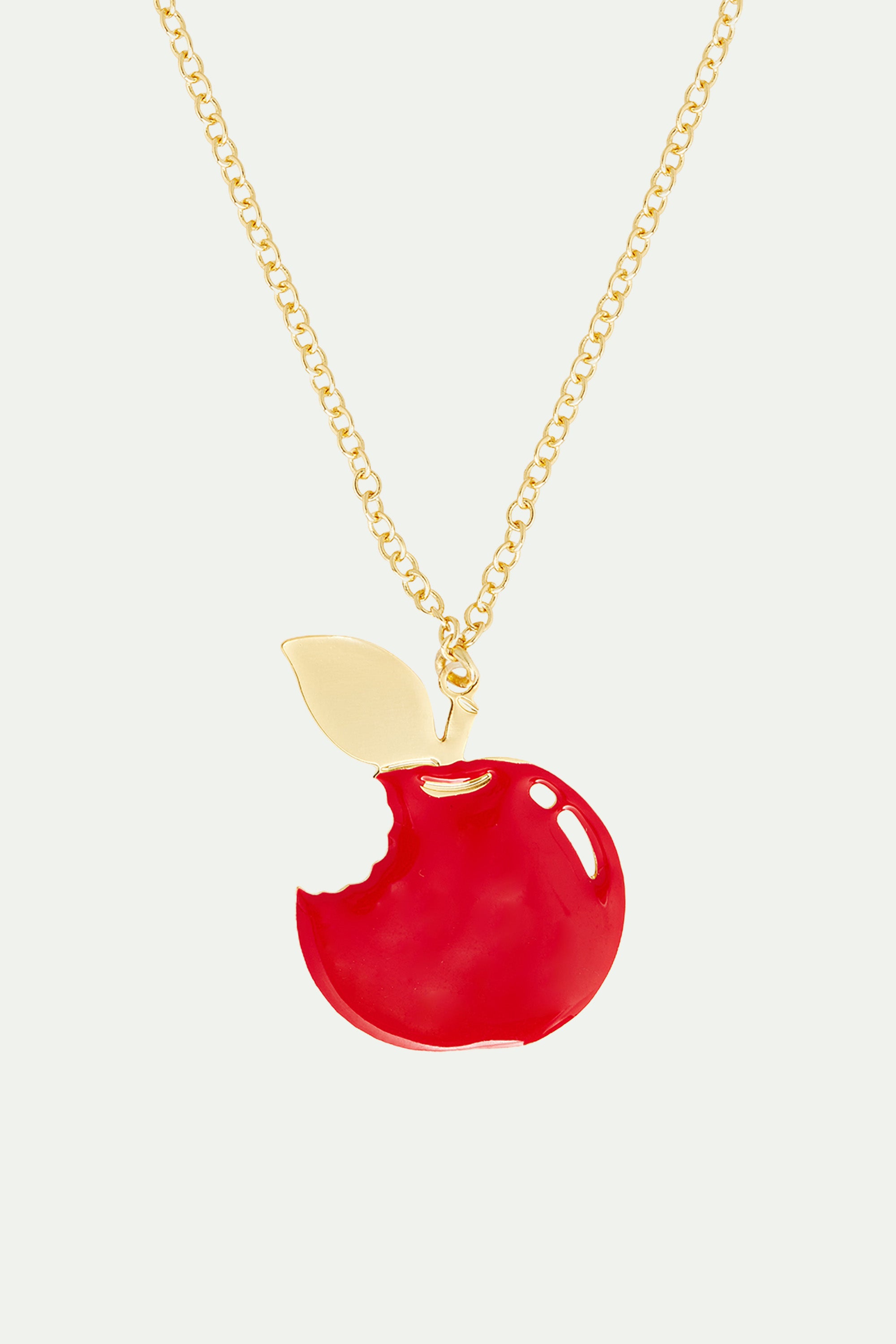 Poisoned apple pendant necklace