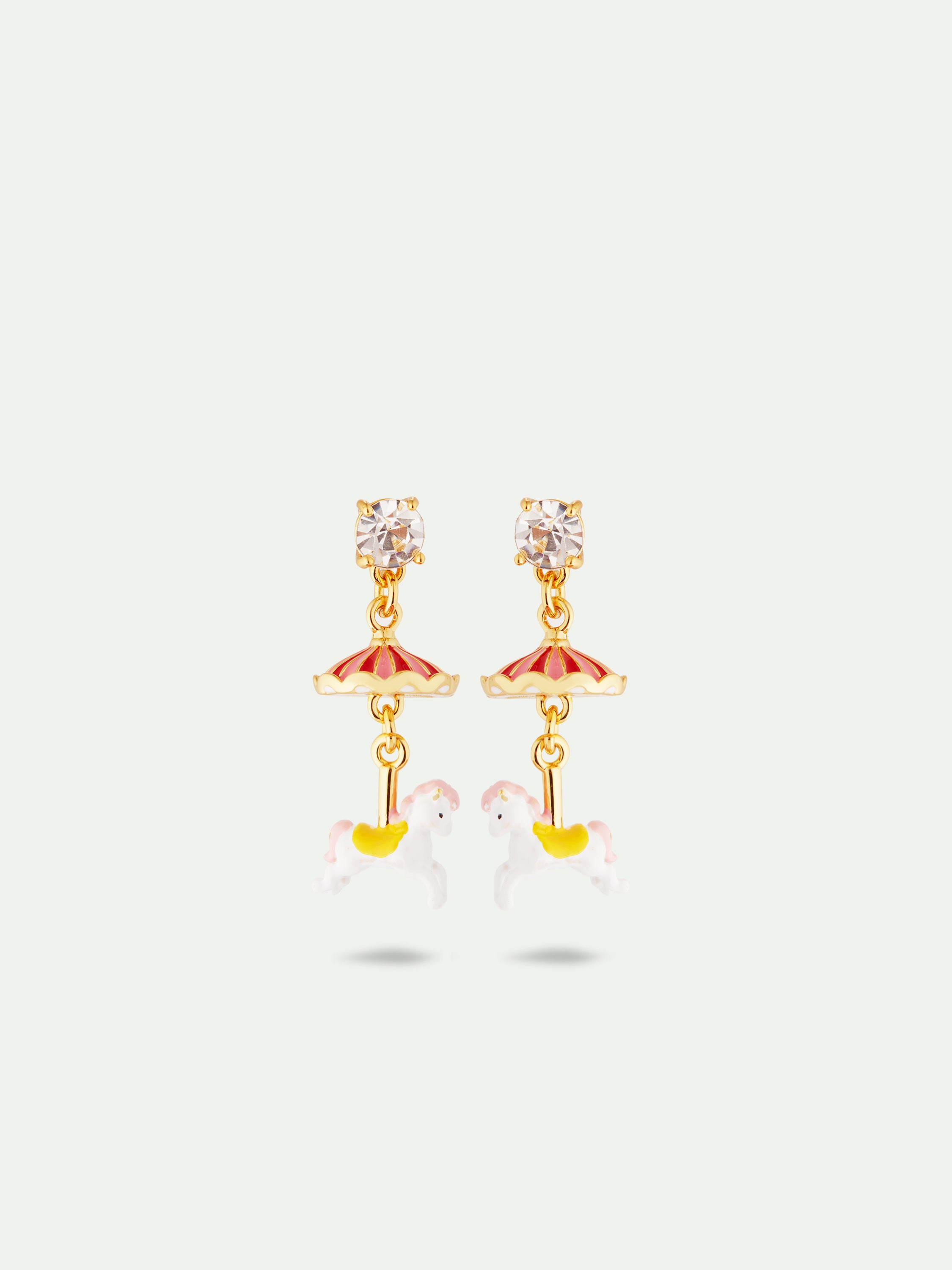 Carousel horse earrings