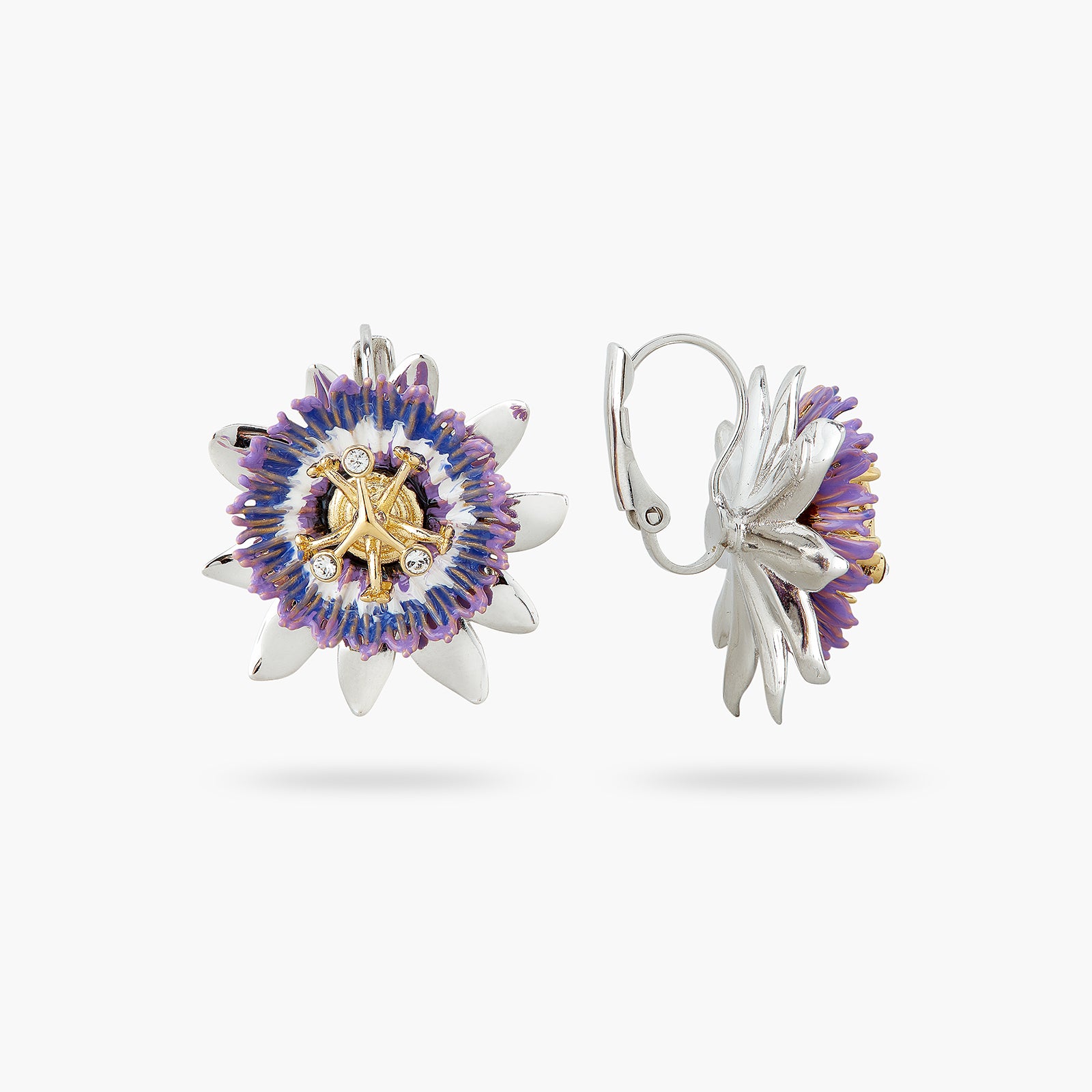 Passionflower sleeper earrings