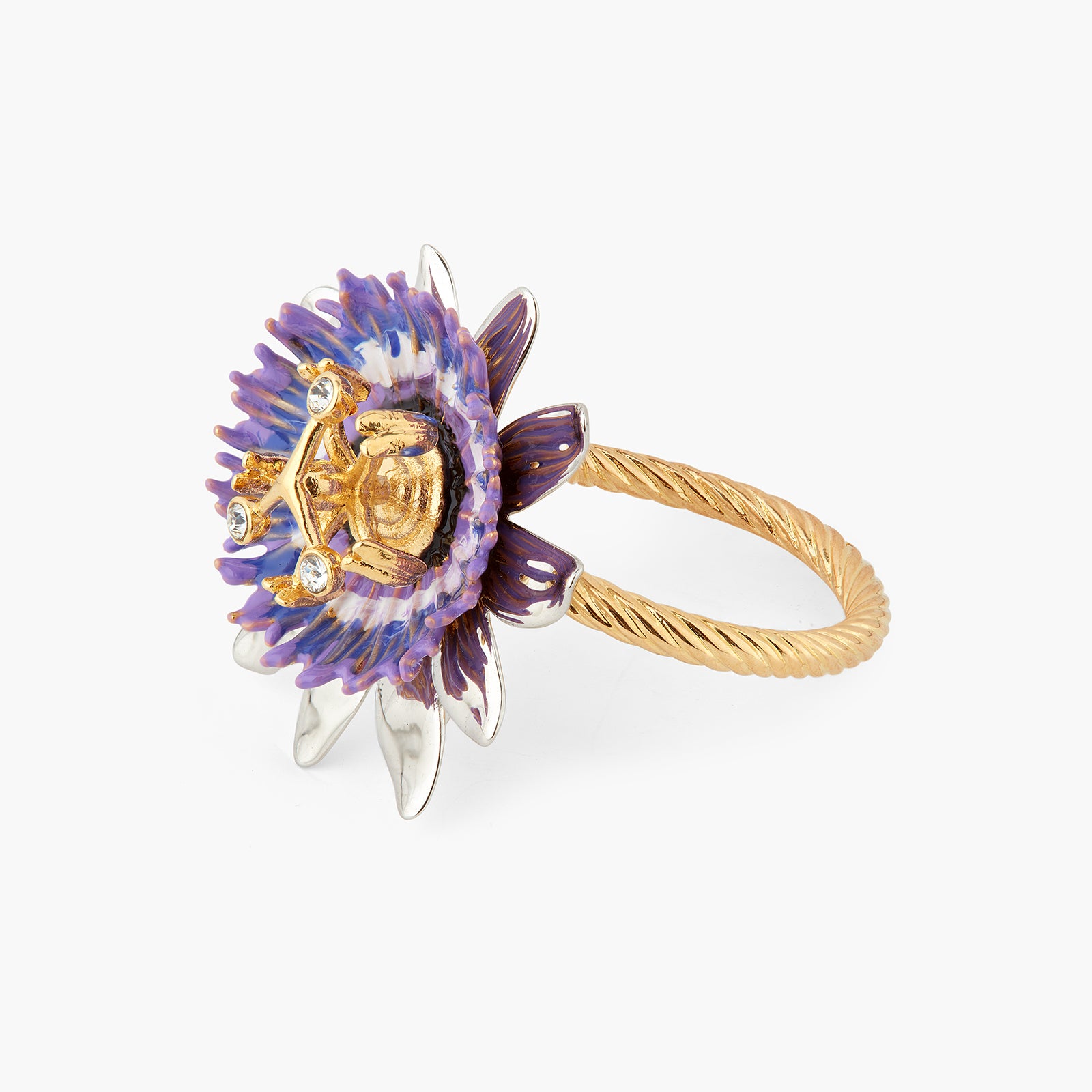 Anillo flor de pasiflora