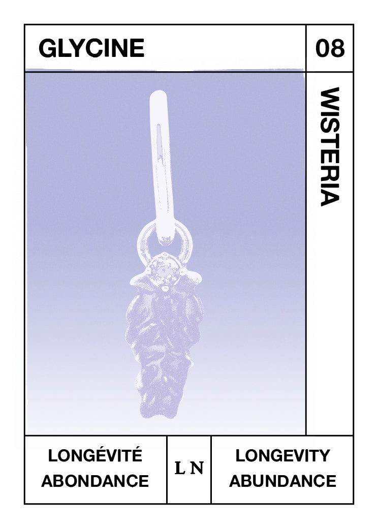 Wisteria Pendant, Longevity and Plentifulness - August