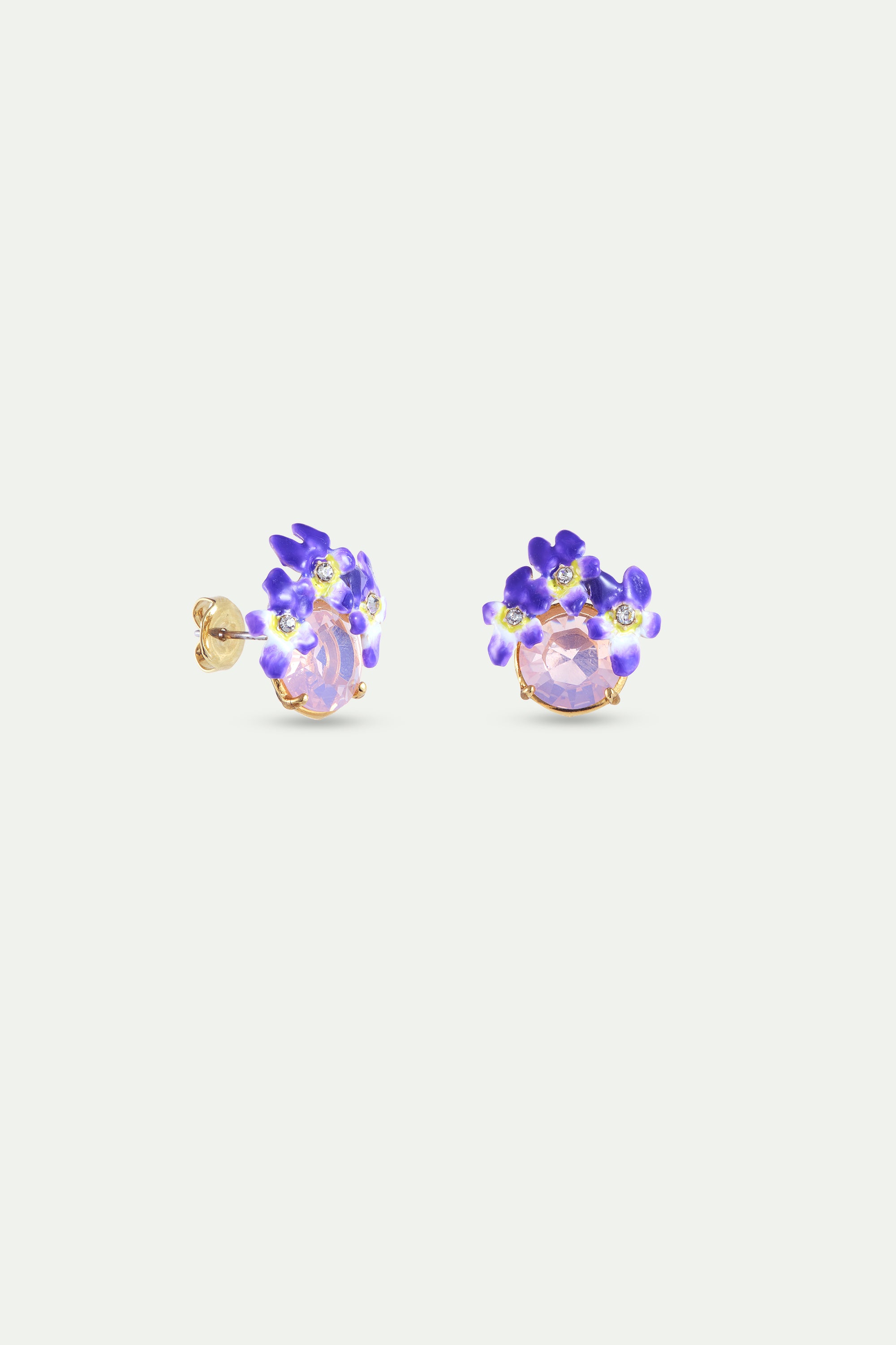 Clip Earrings CHAMPS DE VIOLETTES
