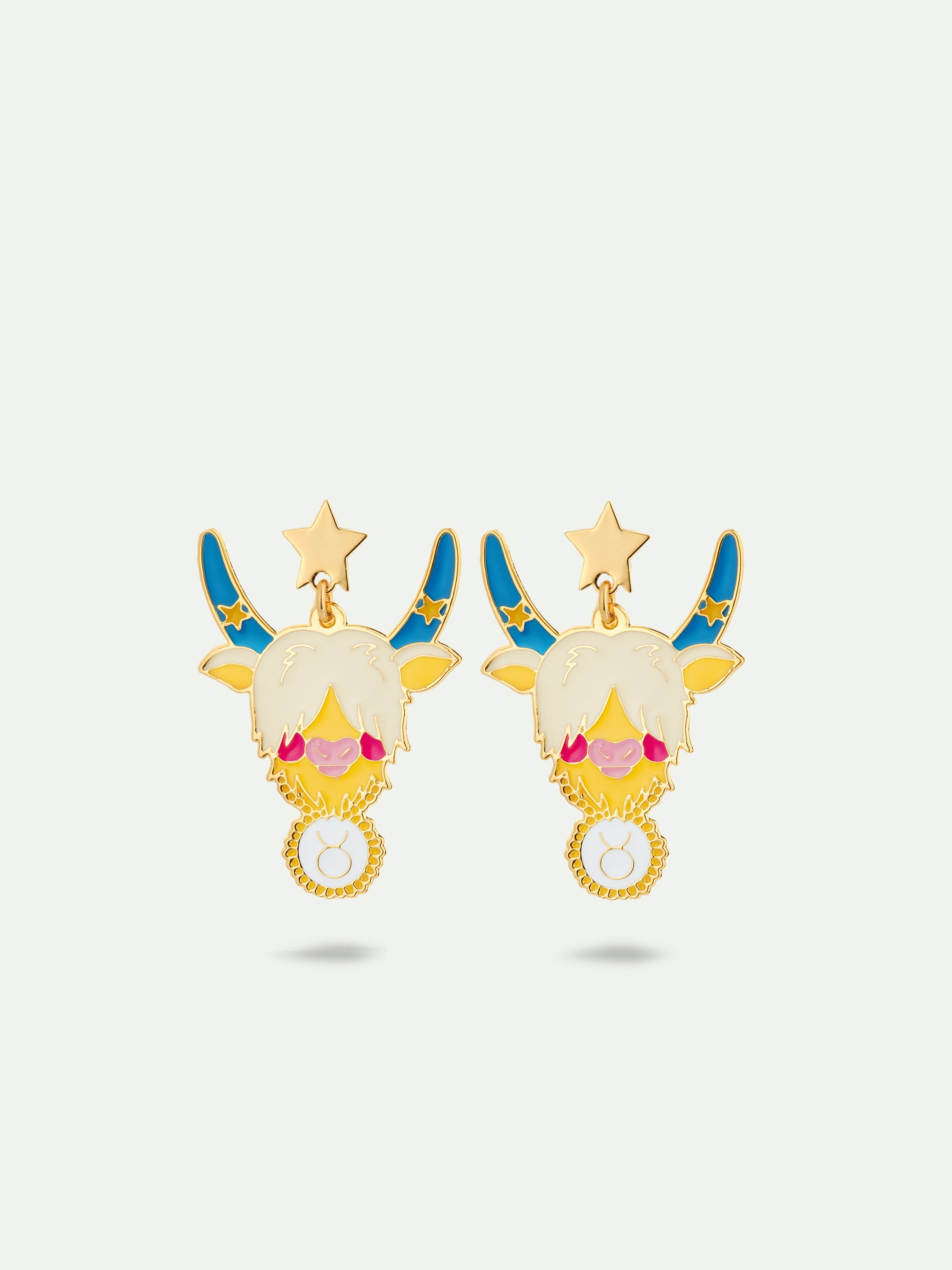 Taurus astrological sign earrings