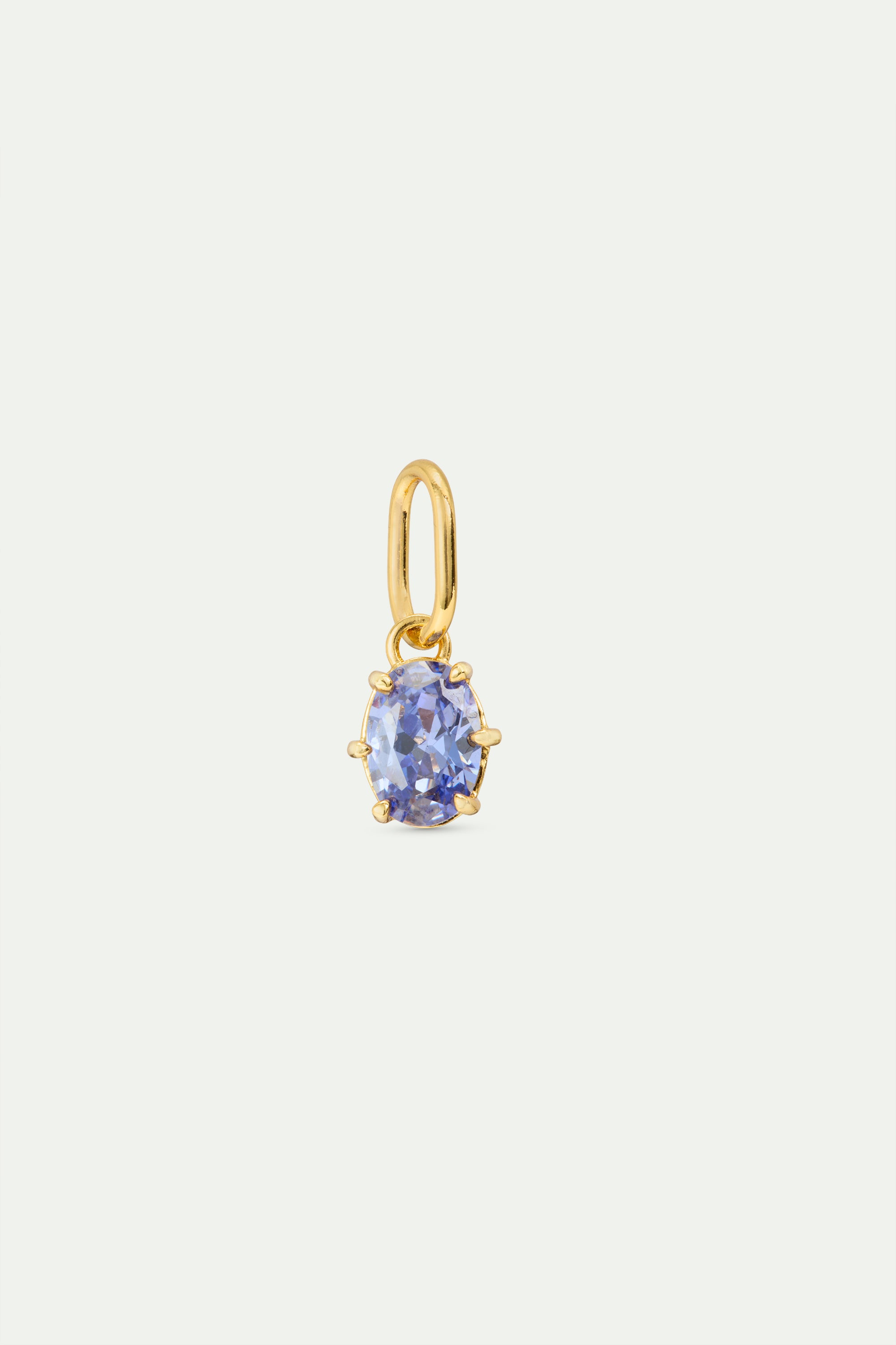 Blue Riviera stone pendant, Voluptuousness and Strength - August
