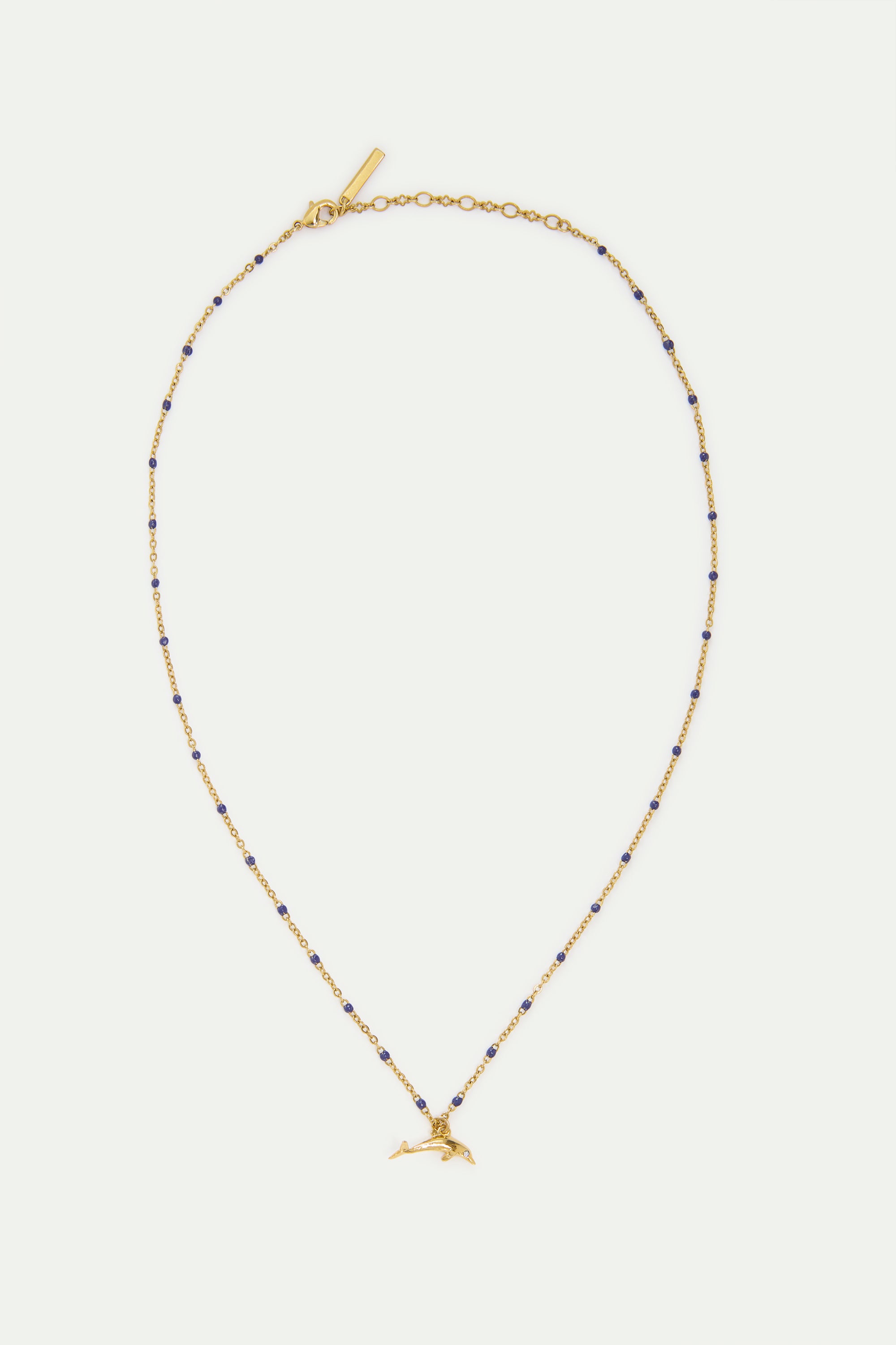 Collier pendentif dauphin doré