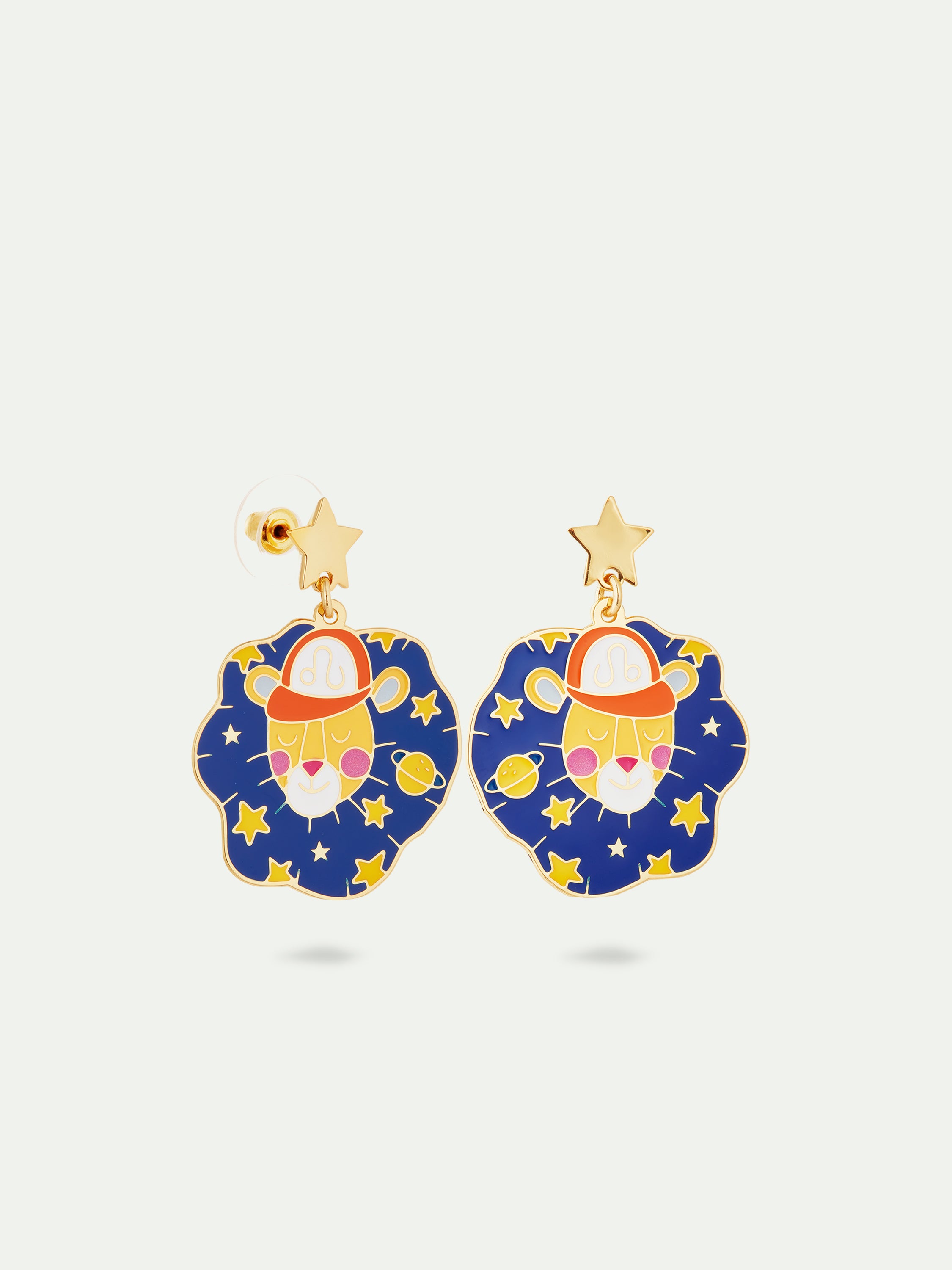 Leo astrological sign earrings