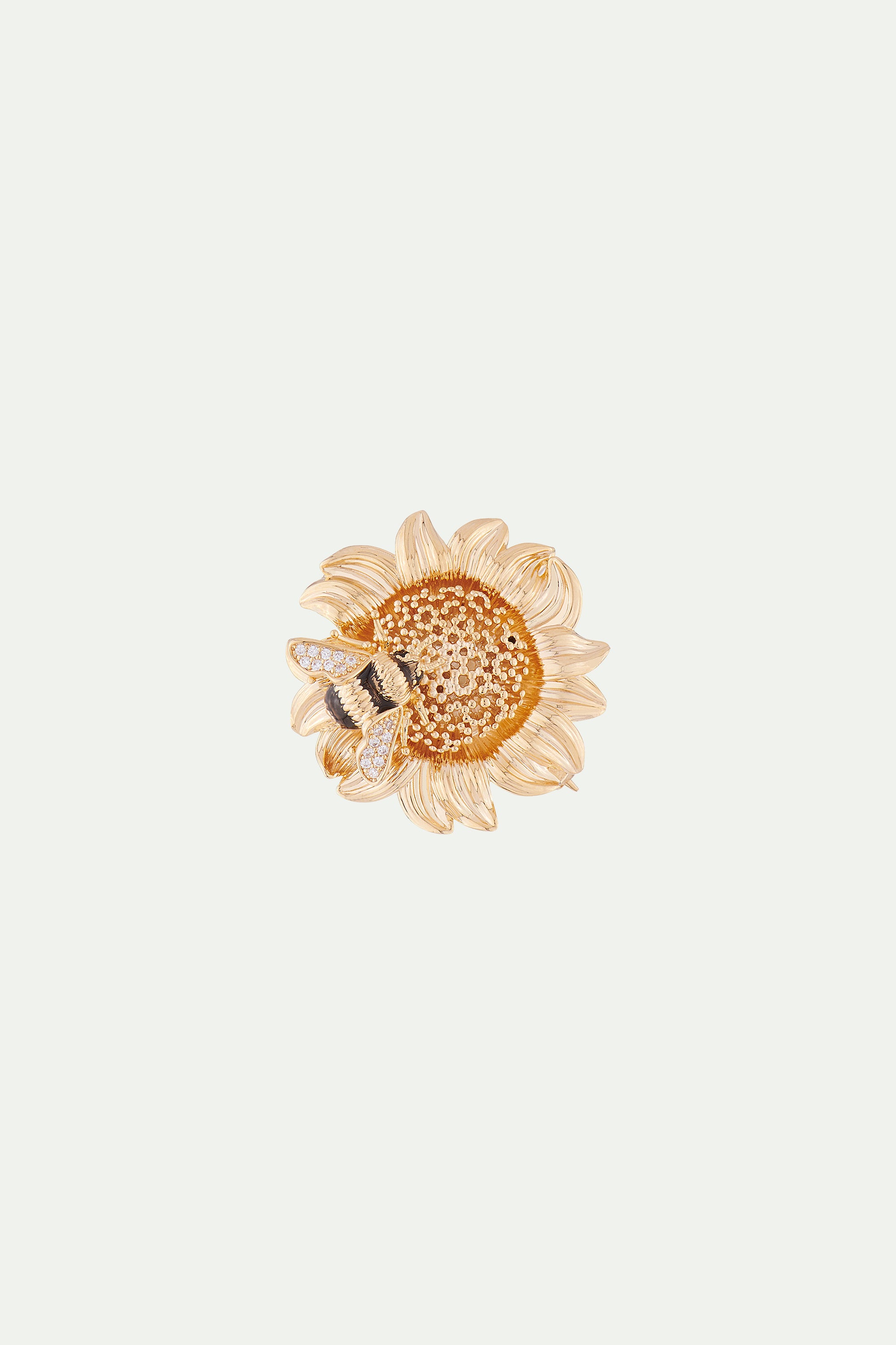 Broche Girasol y Abejorro