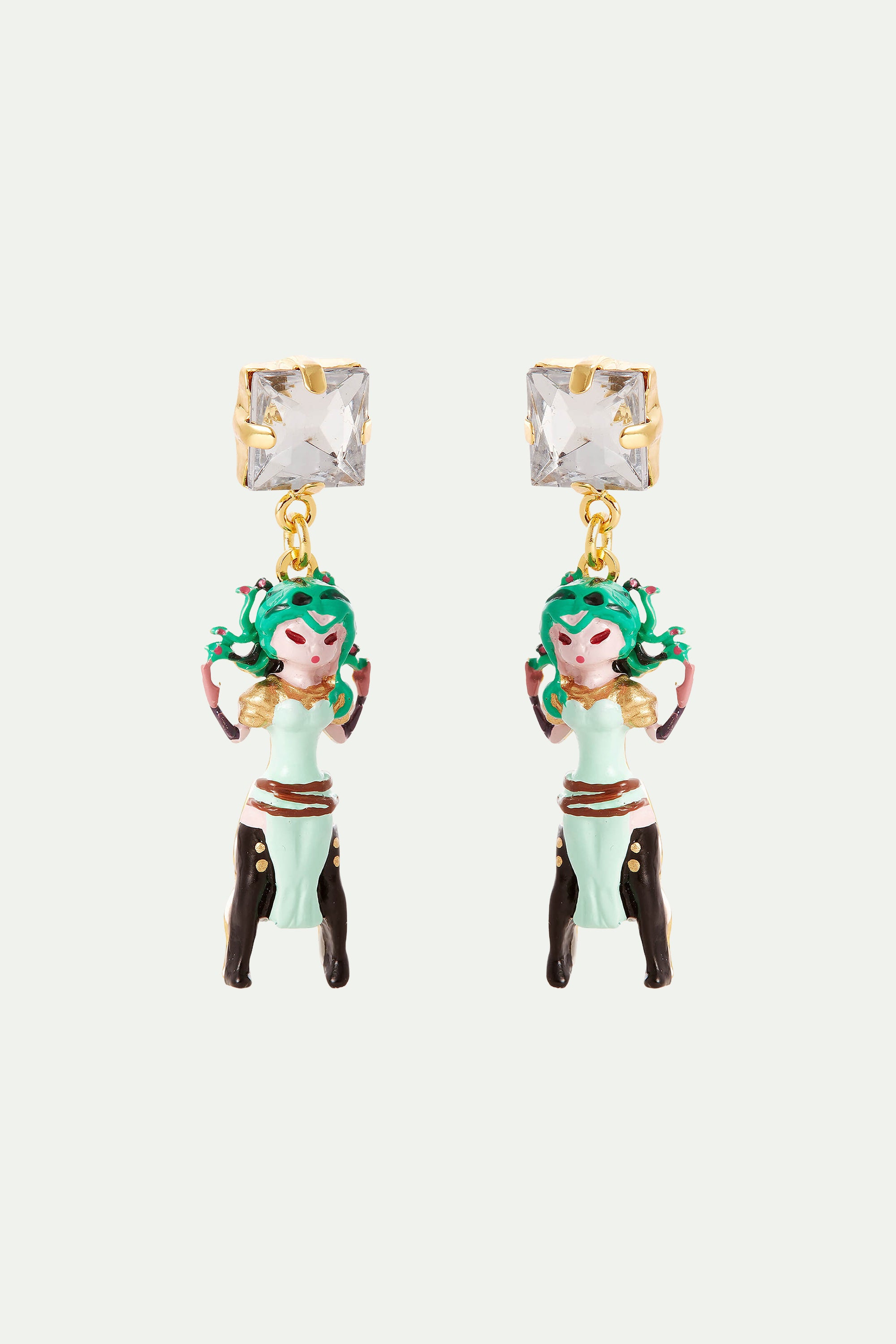 Medusa clip-on earrings