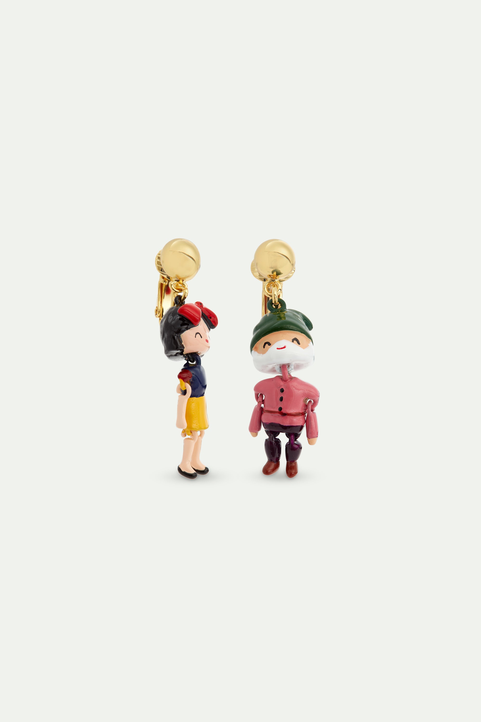 Snow White and dwarf earrings