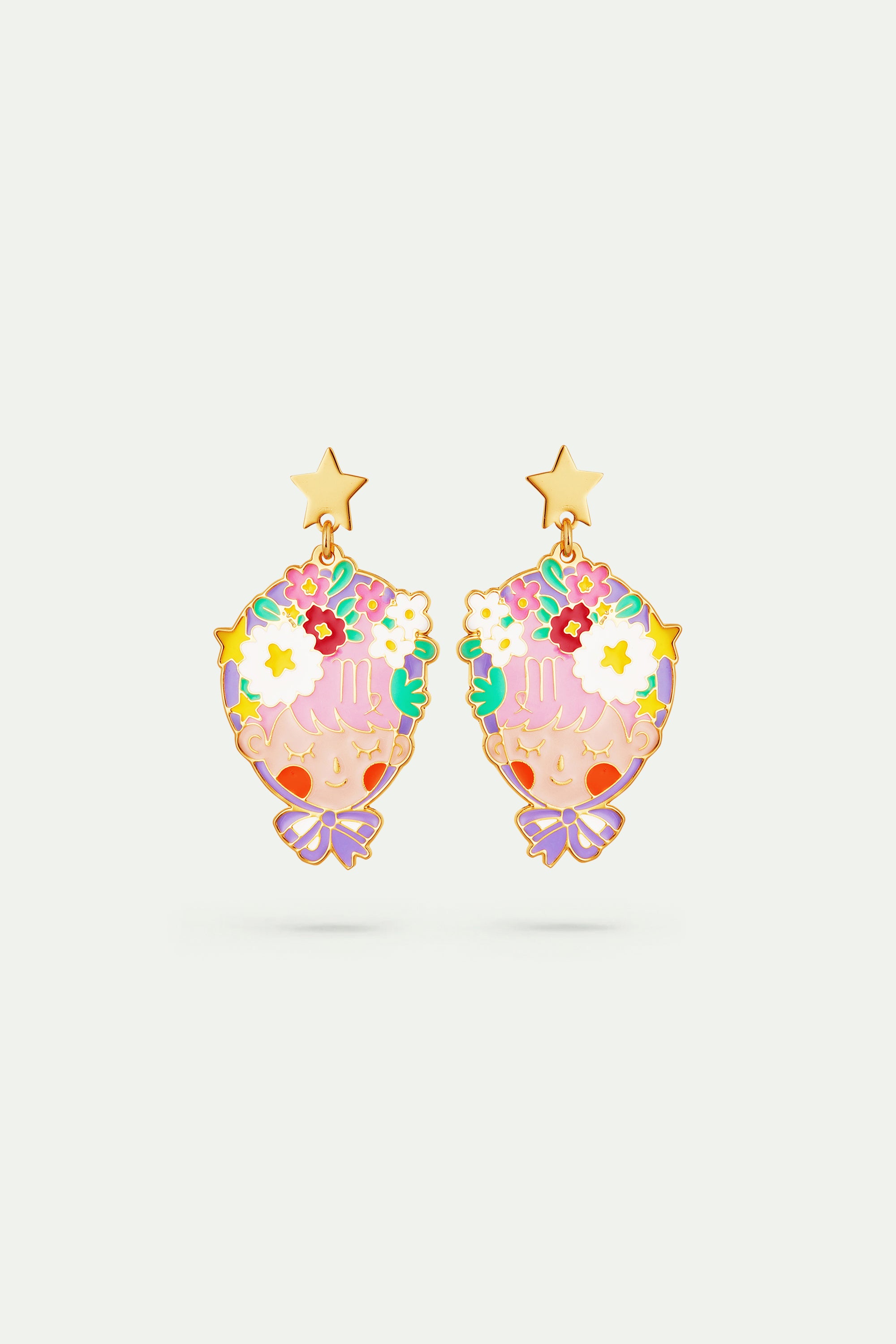 Virgo astrological sign earrings