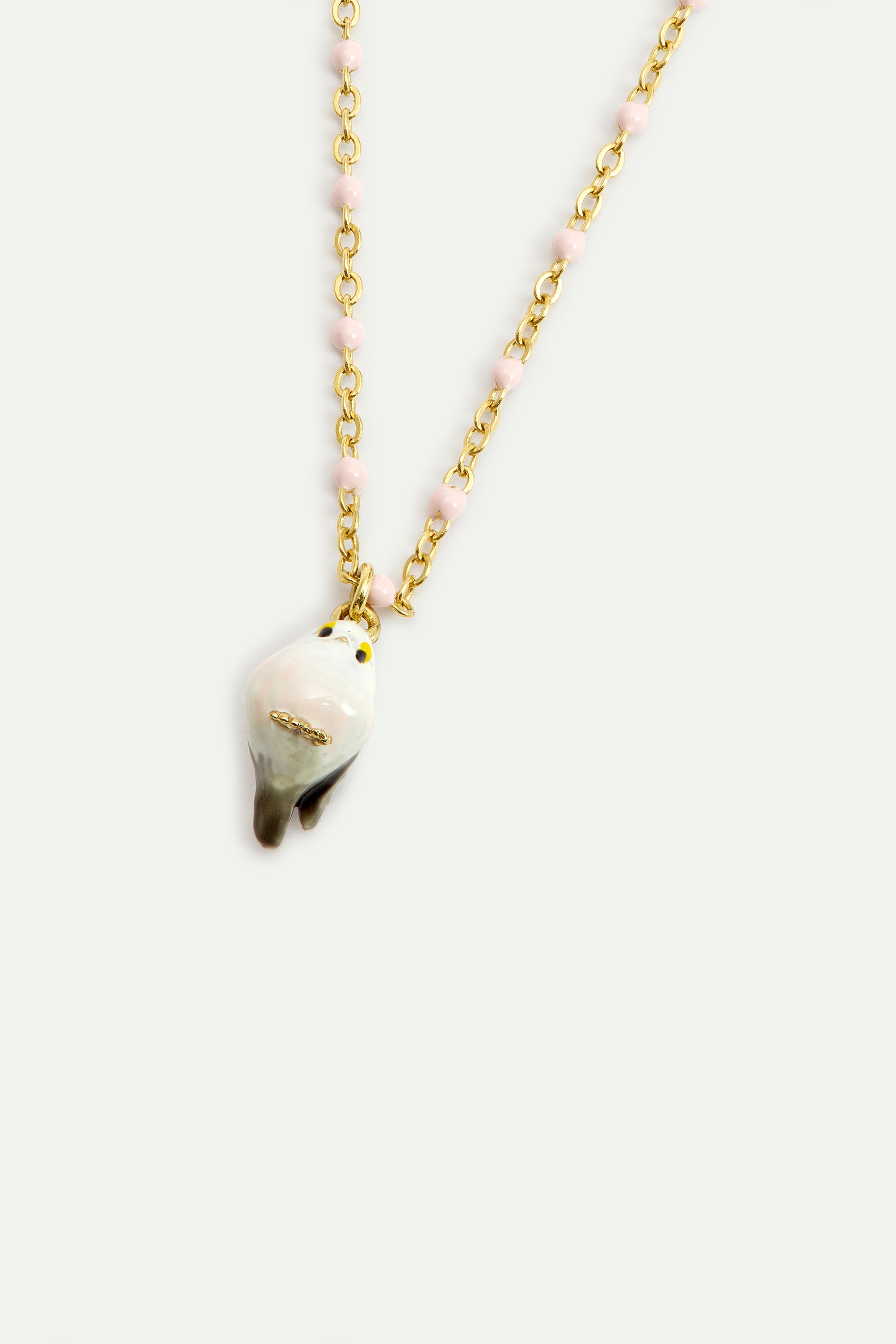 White Long-tailed Tit fine bracelet