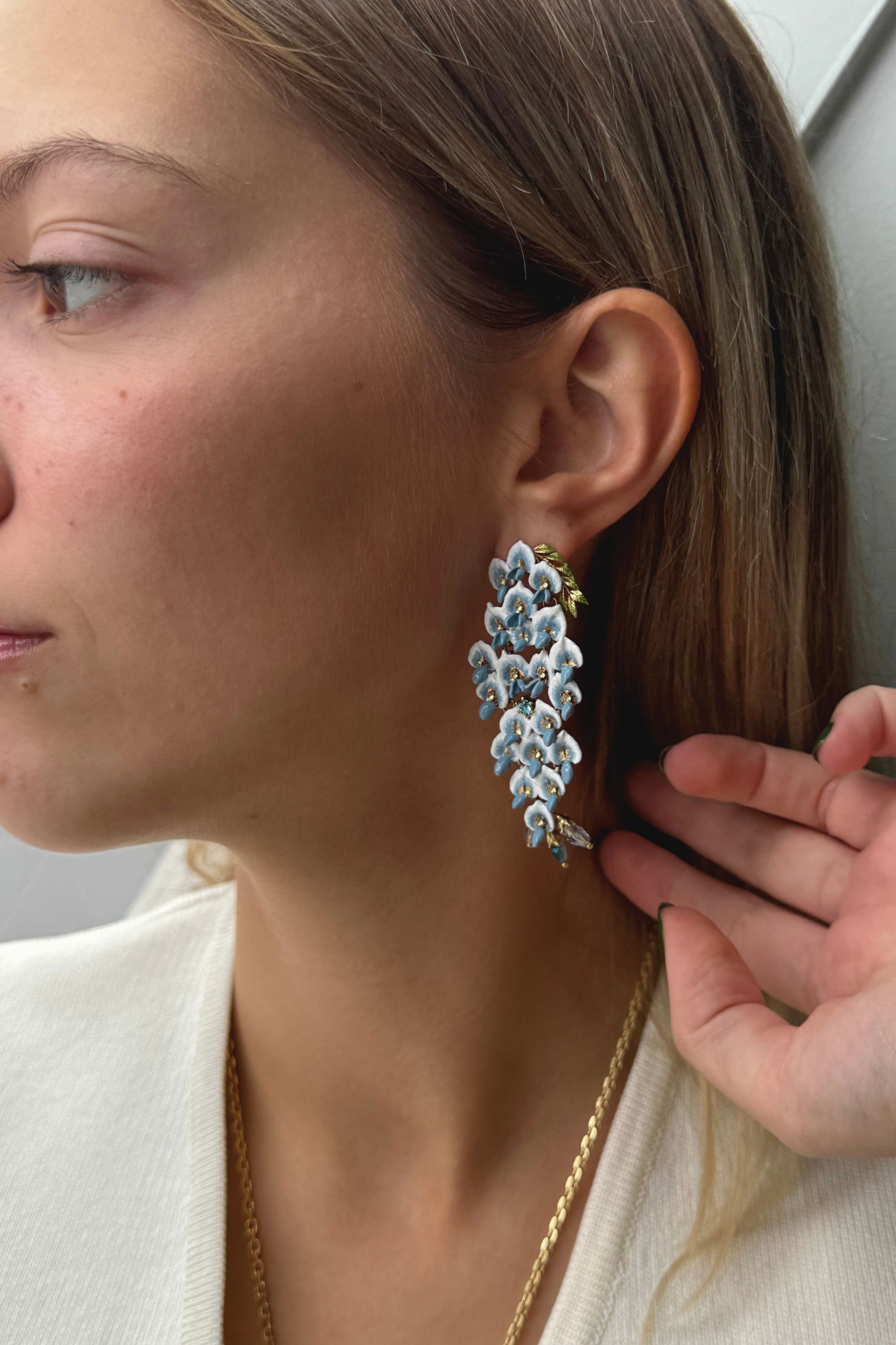 Wisteria earrings