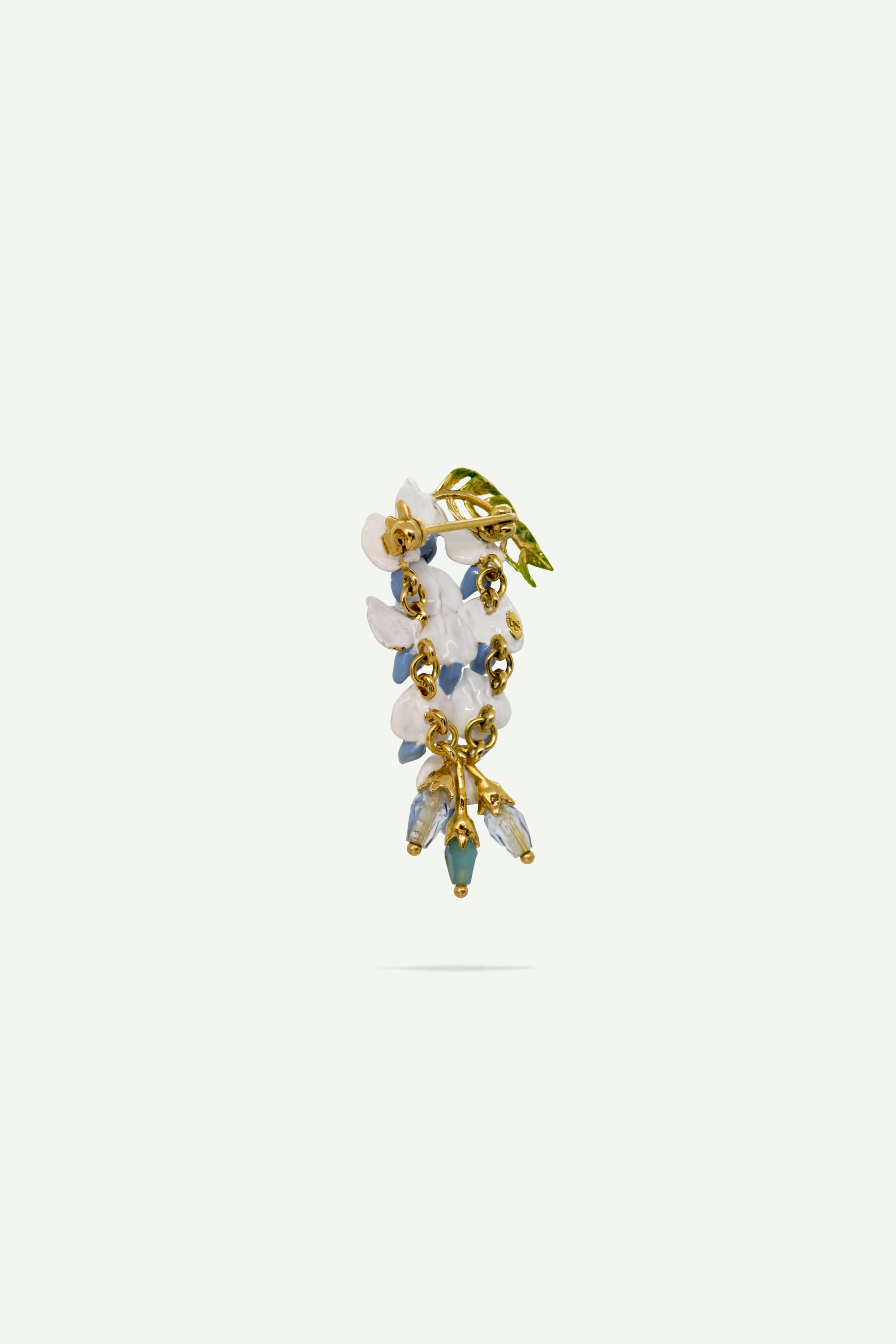 Wisteria flowers brooch