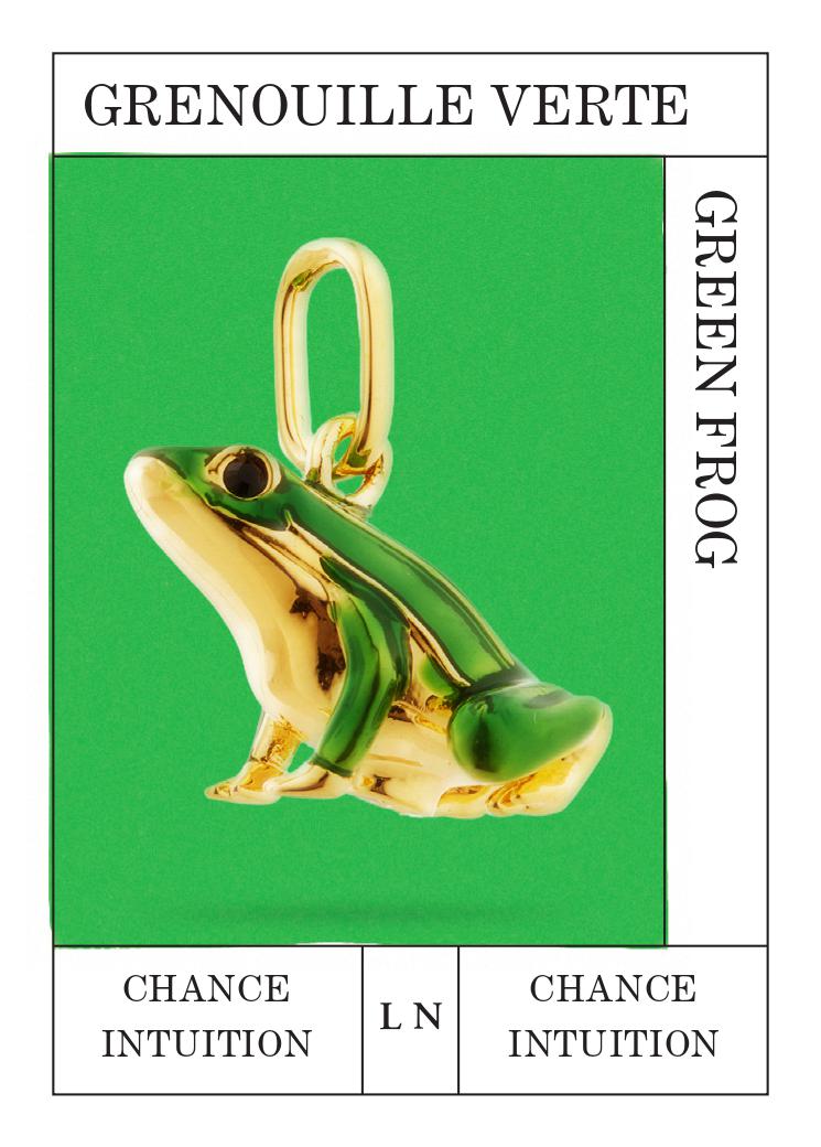 Green frog pendant