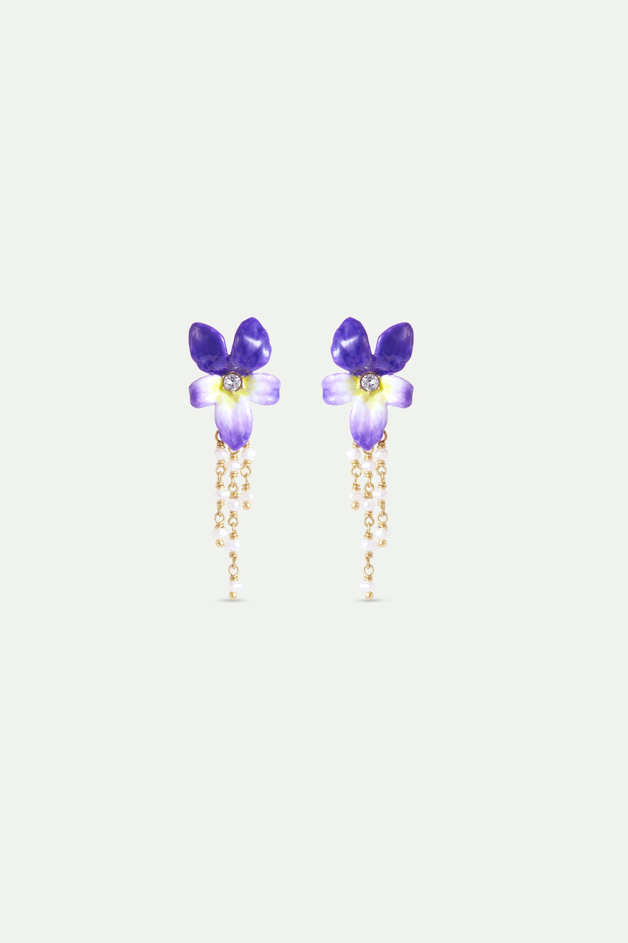 Clip Earrings CHAMPS DE VIOLETTES