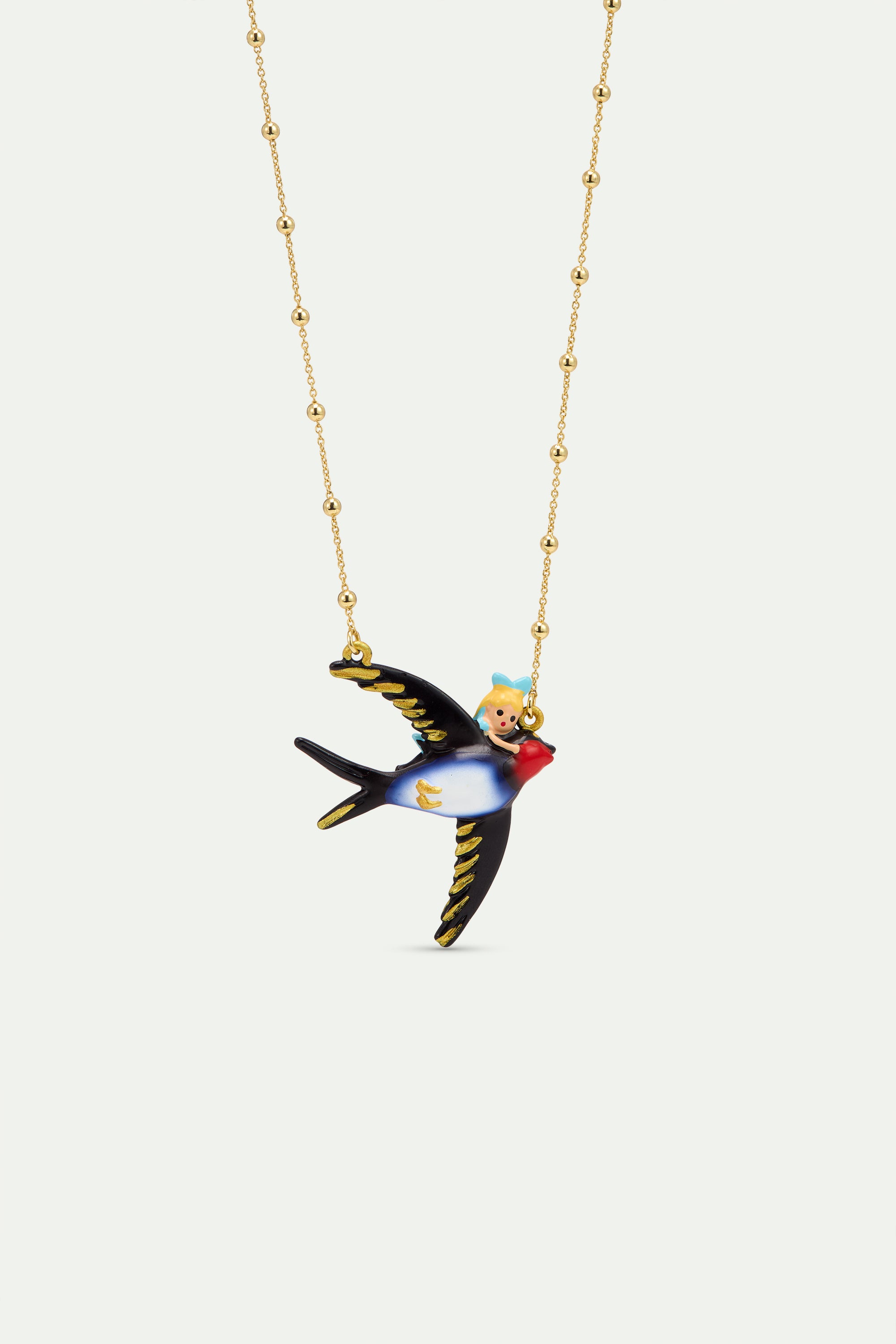 Collier Alice et hirondelle