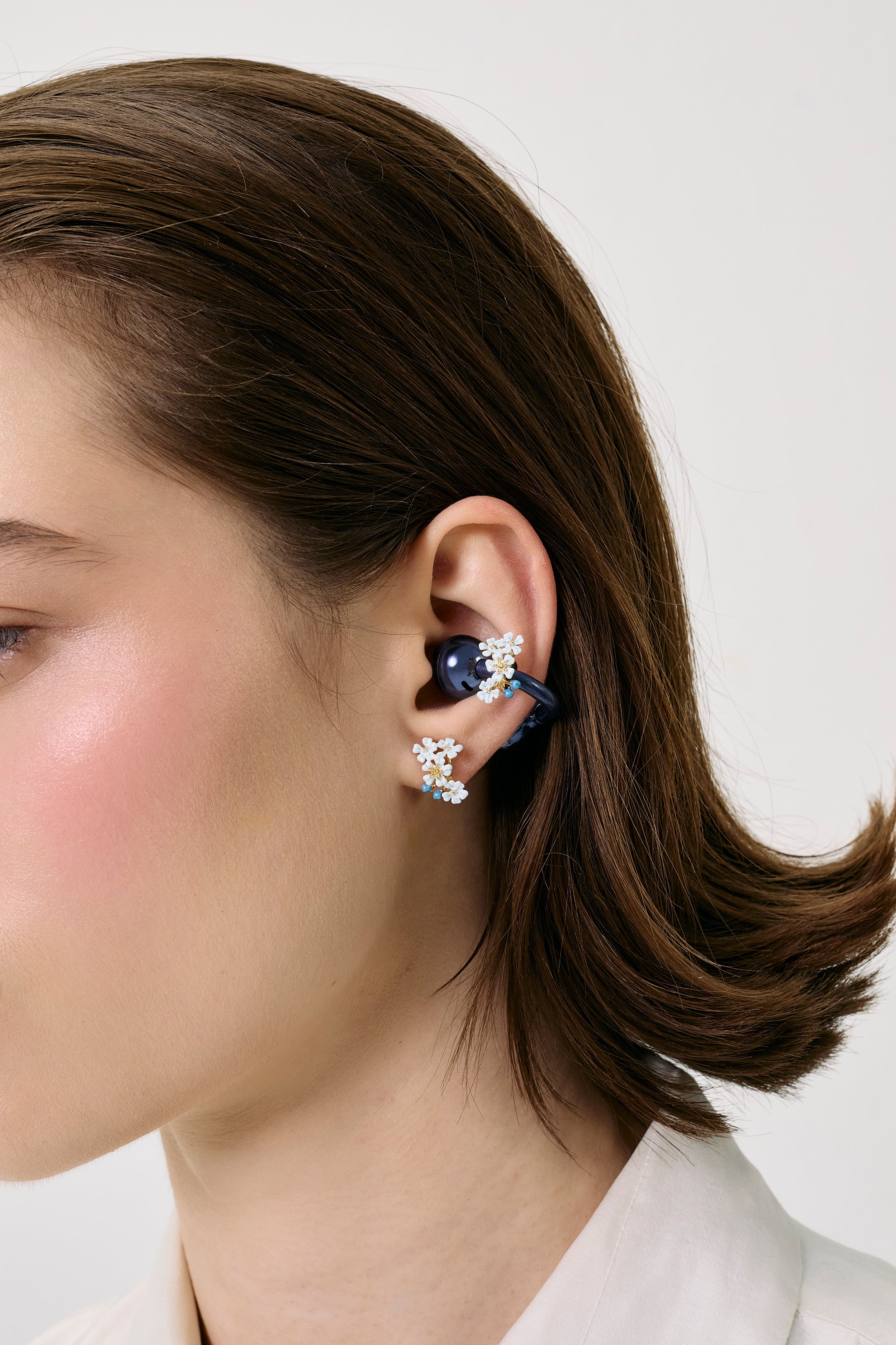 Pendientes de nomeolvides azules