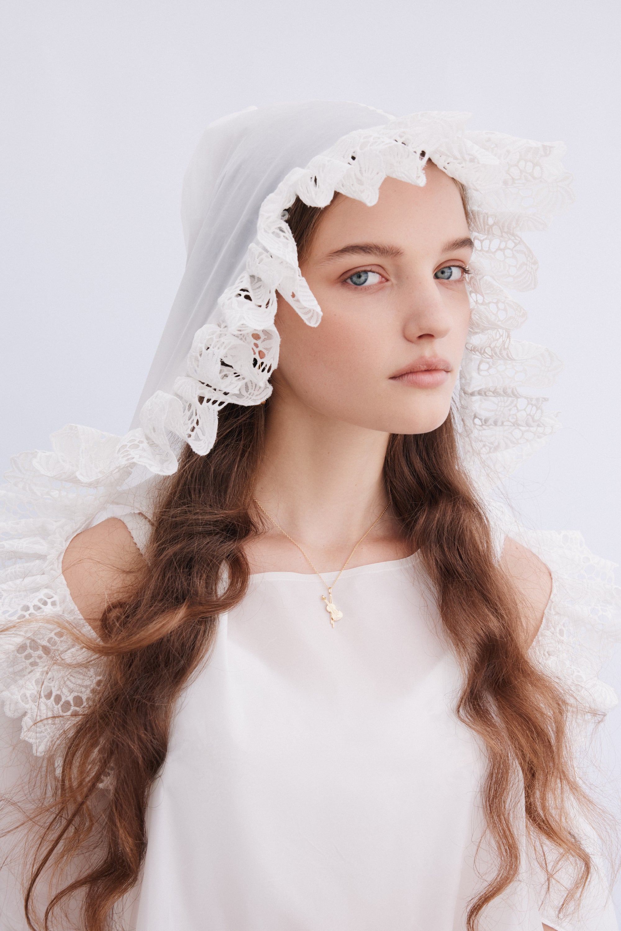 Gold cello pendant necklace