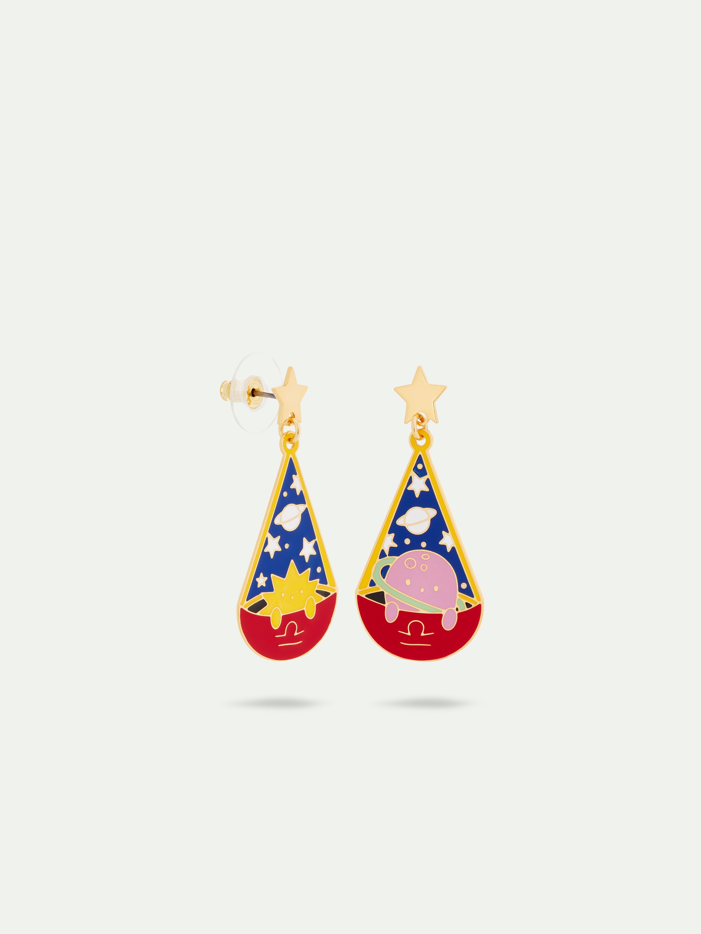 Libra astrological sign earrings