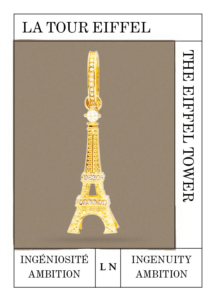 Golden Eiffel tower pendant, Ingenuity and Ambition