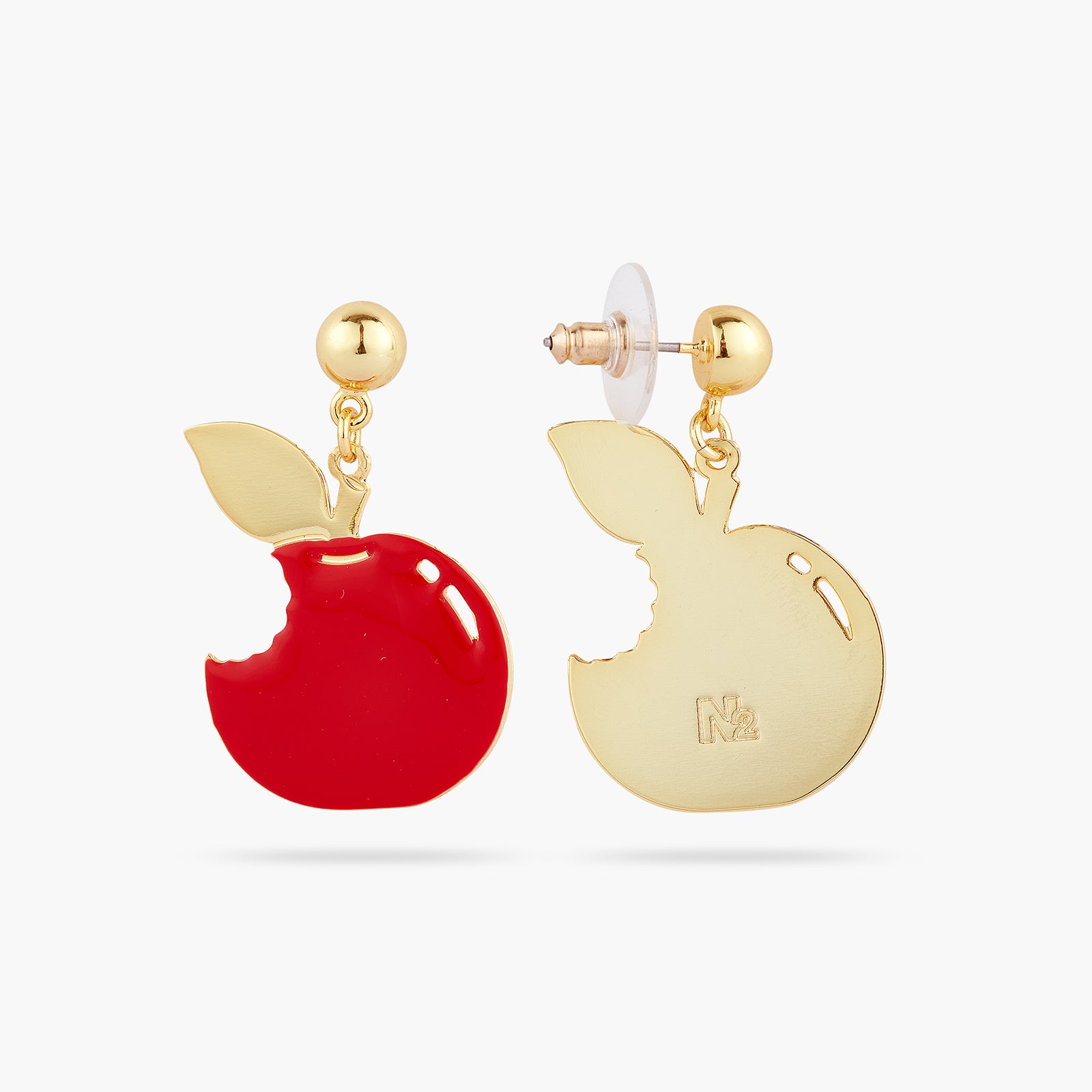 Poisoned apple post earrings