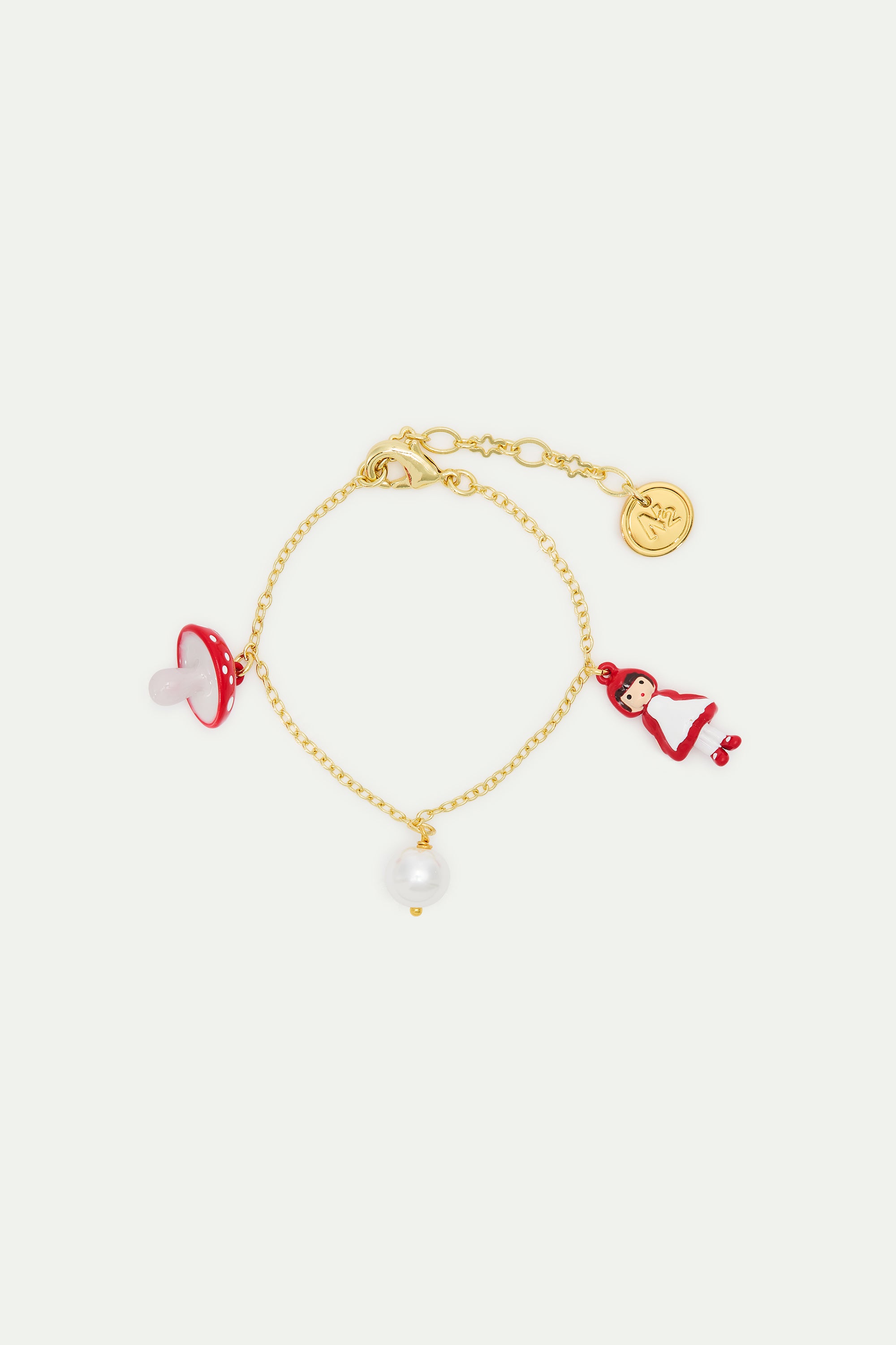 Little Red Riding hoot thin charm bracelet