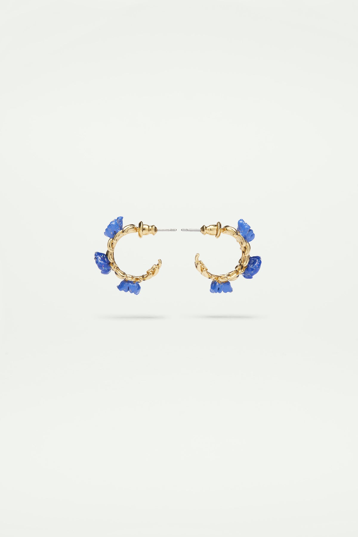 Anemone flower post earrings