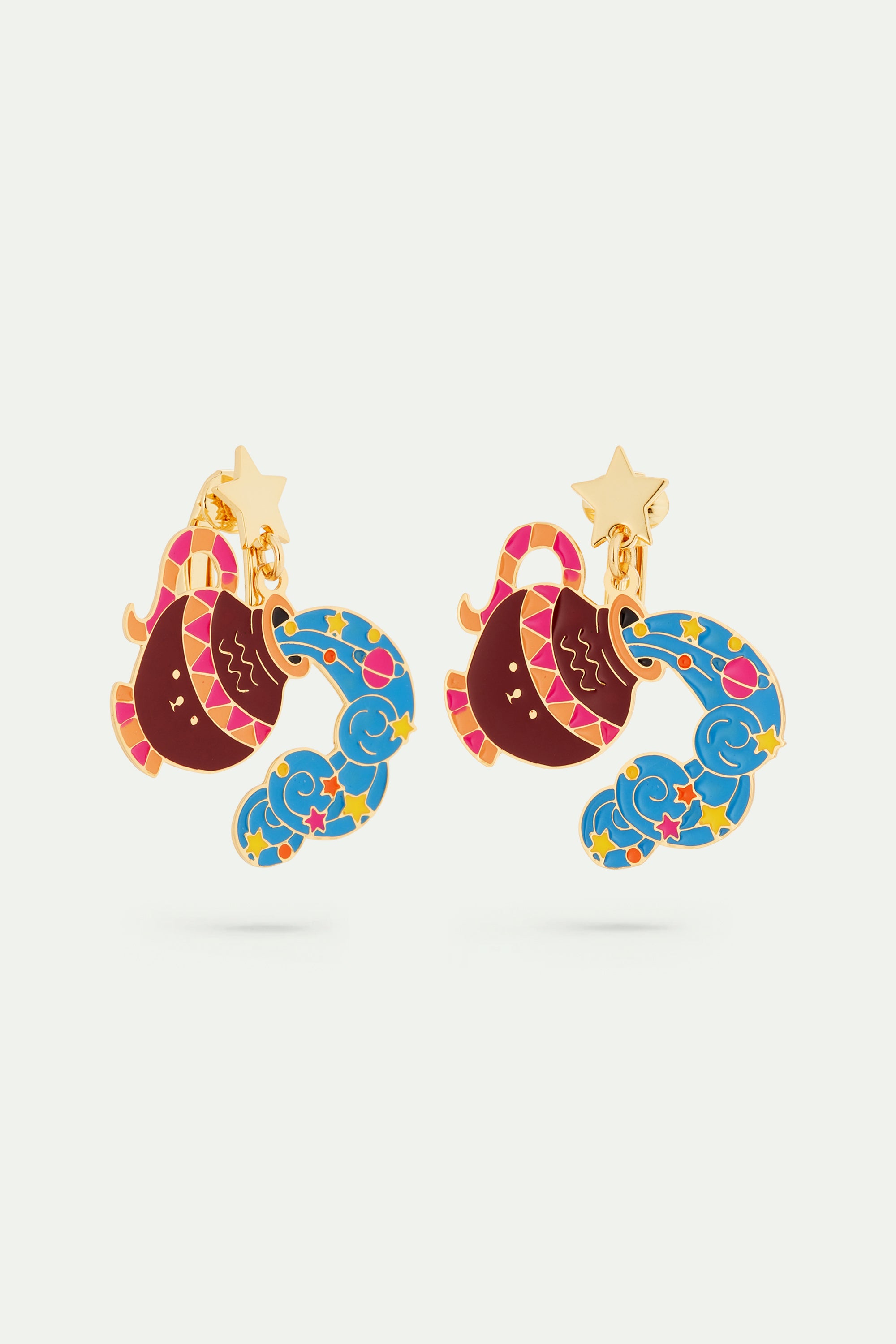 Aquarius astrological sign earrings