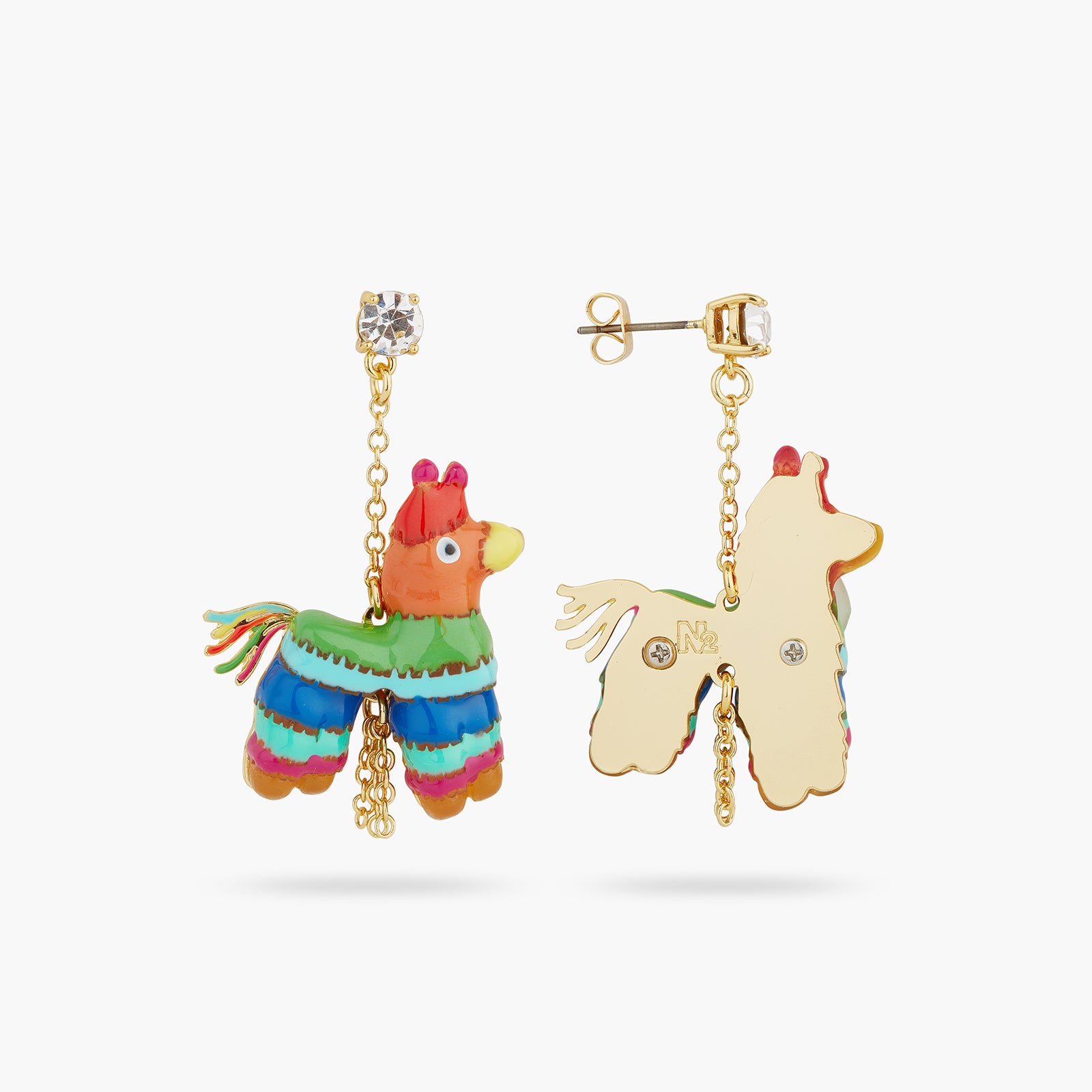 Piñata post earrings