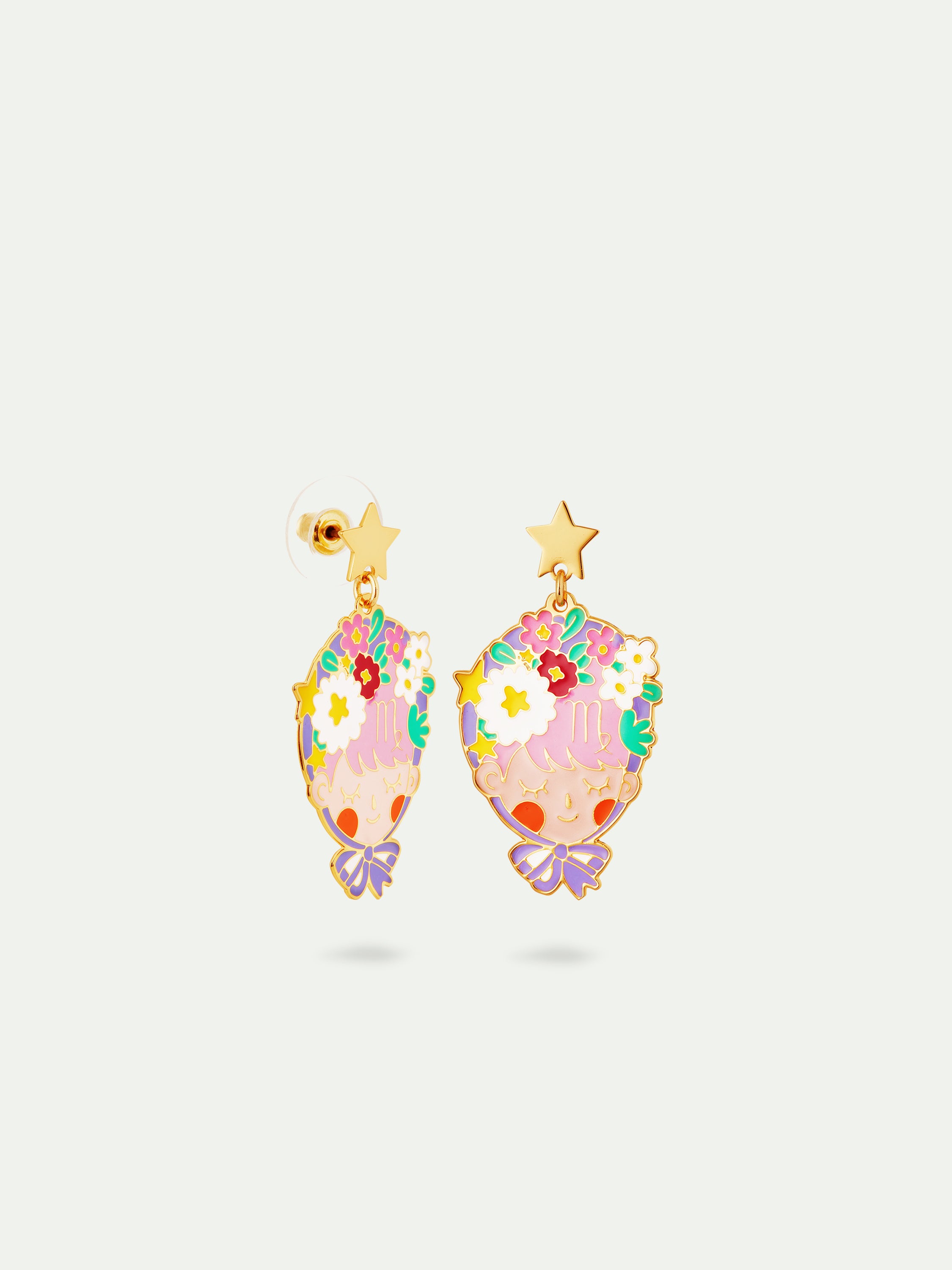 Virgo astrological sign earrings