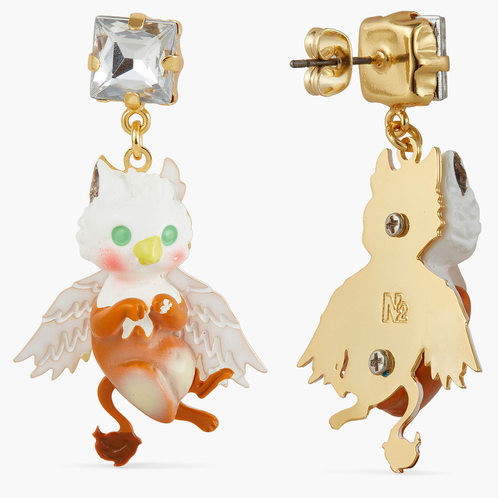 Griffin clip-on earrings