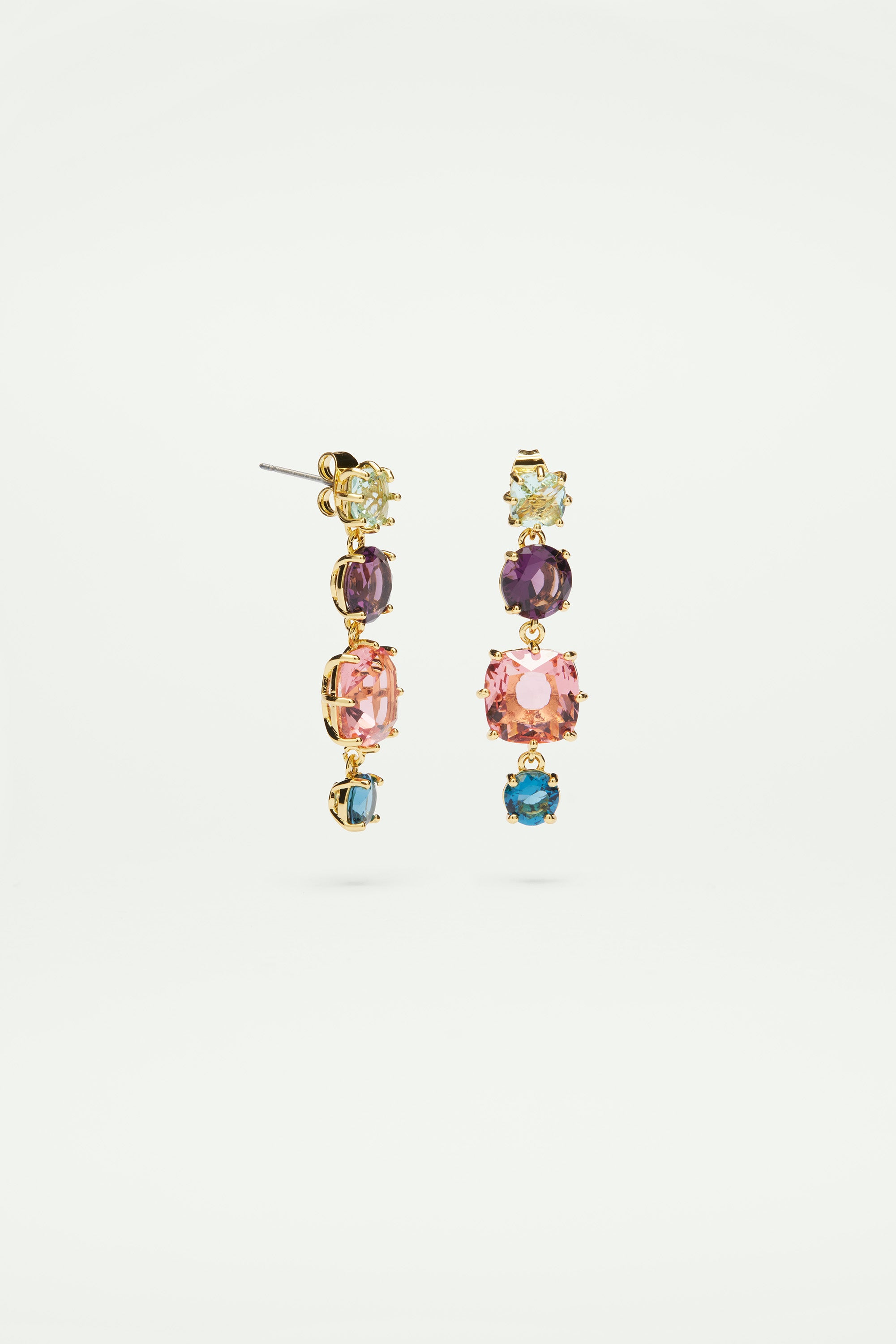 4 stones La Diamantine Multicoloured Clip on earrings
