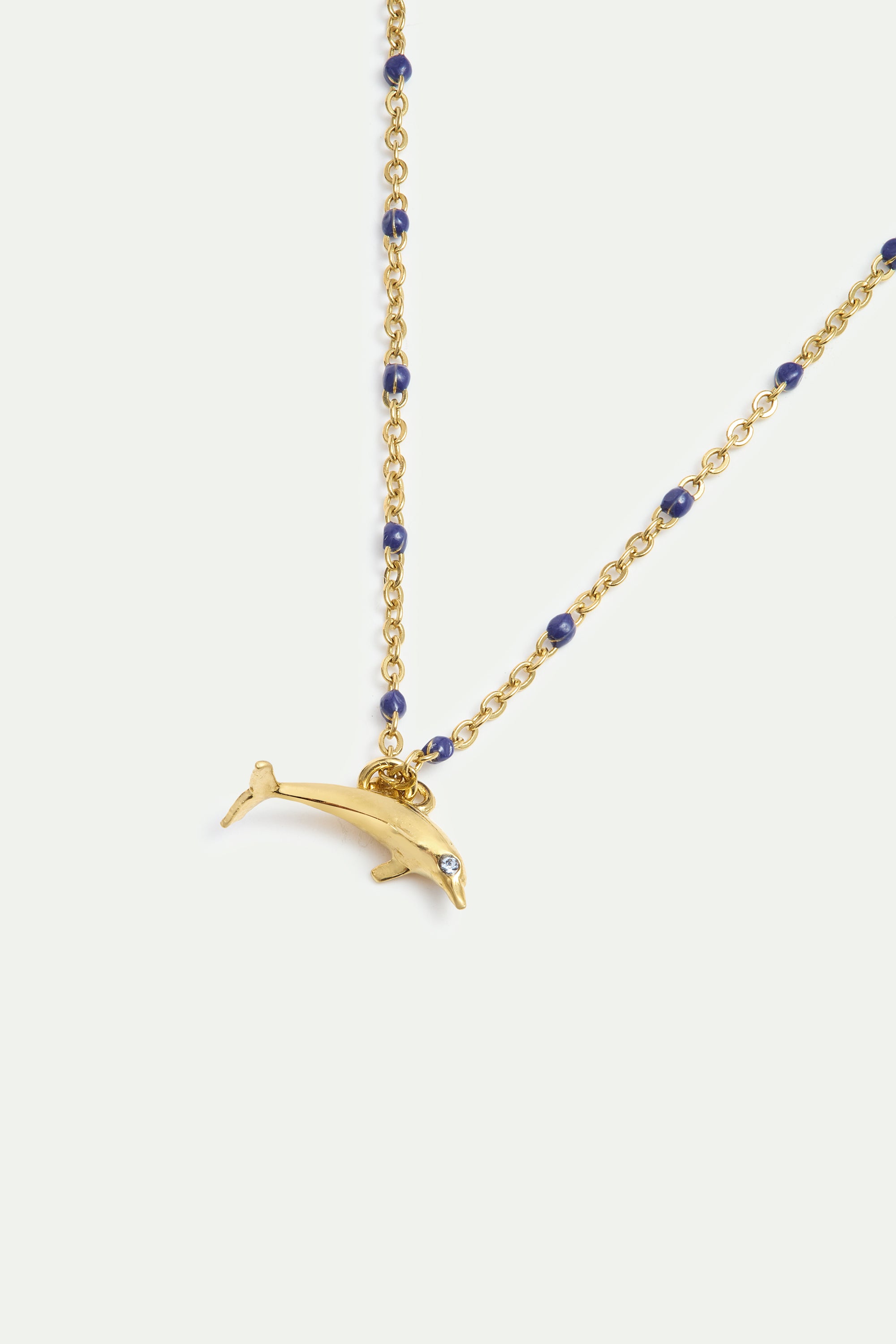 Bracelet pendentif dauphin doré