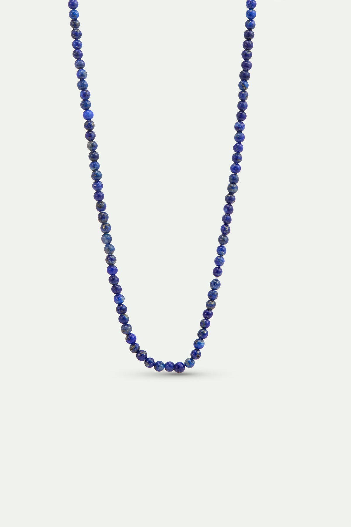 Collar fino de perlas azules de lapislázuli