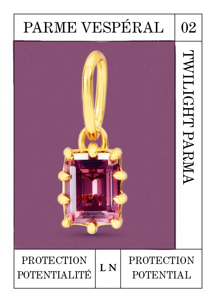 Twilight Parma stone pendant, Protection and Potential - February