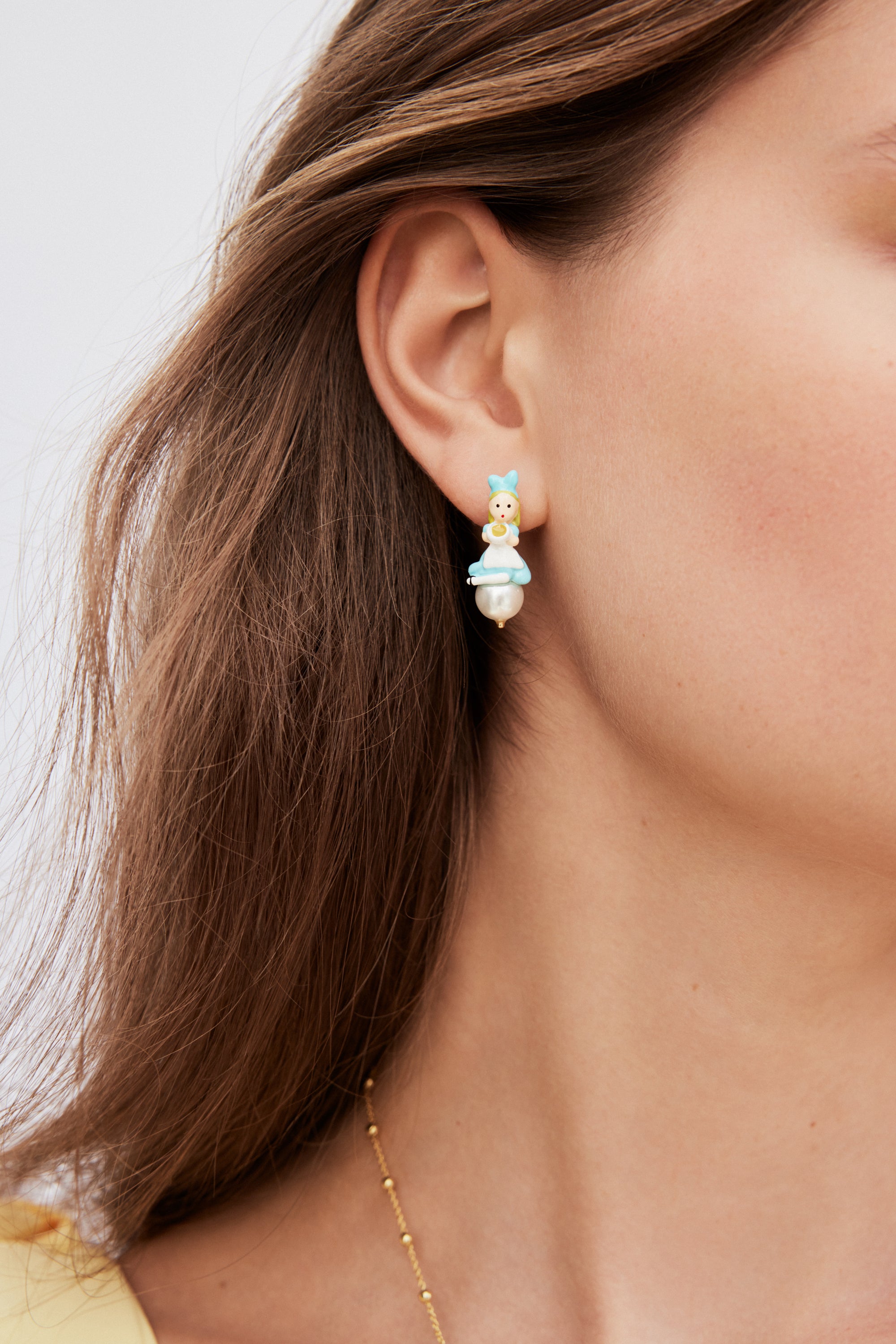 Alice earrings with imitation pearl