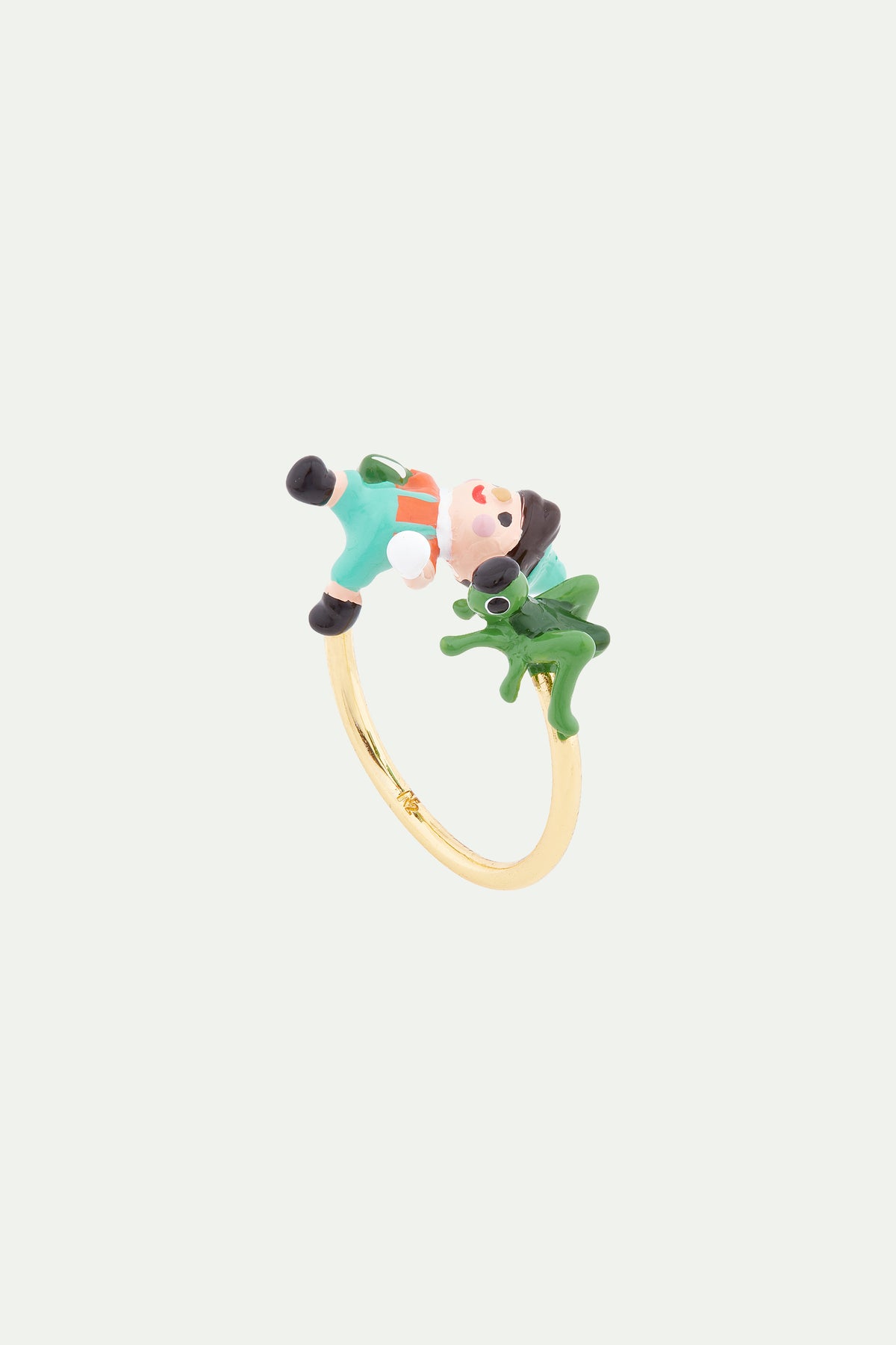 Pinhead Ring Pinocchio and cricket adjustable ring