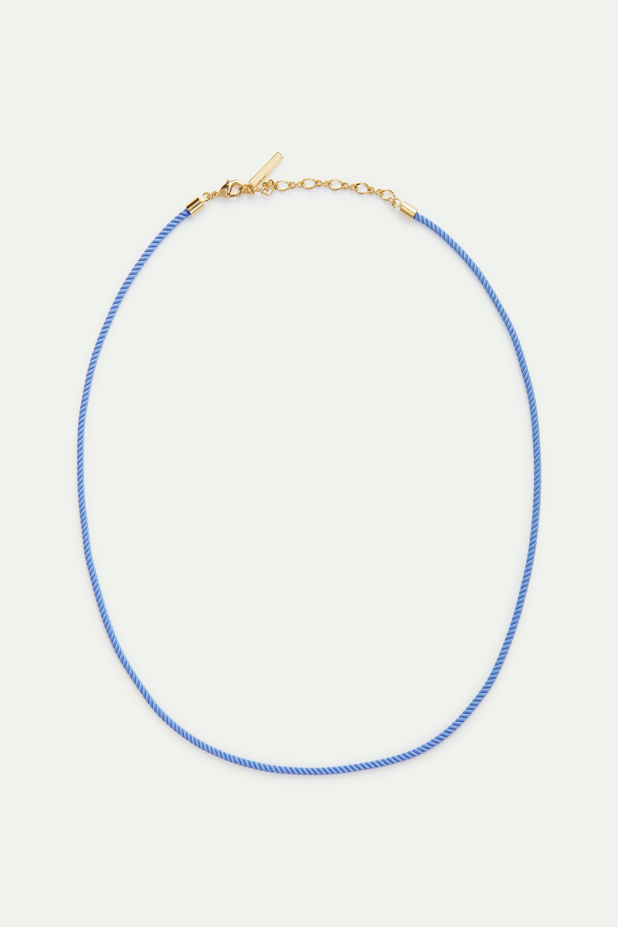 Collar cuerda azul