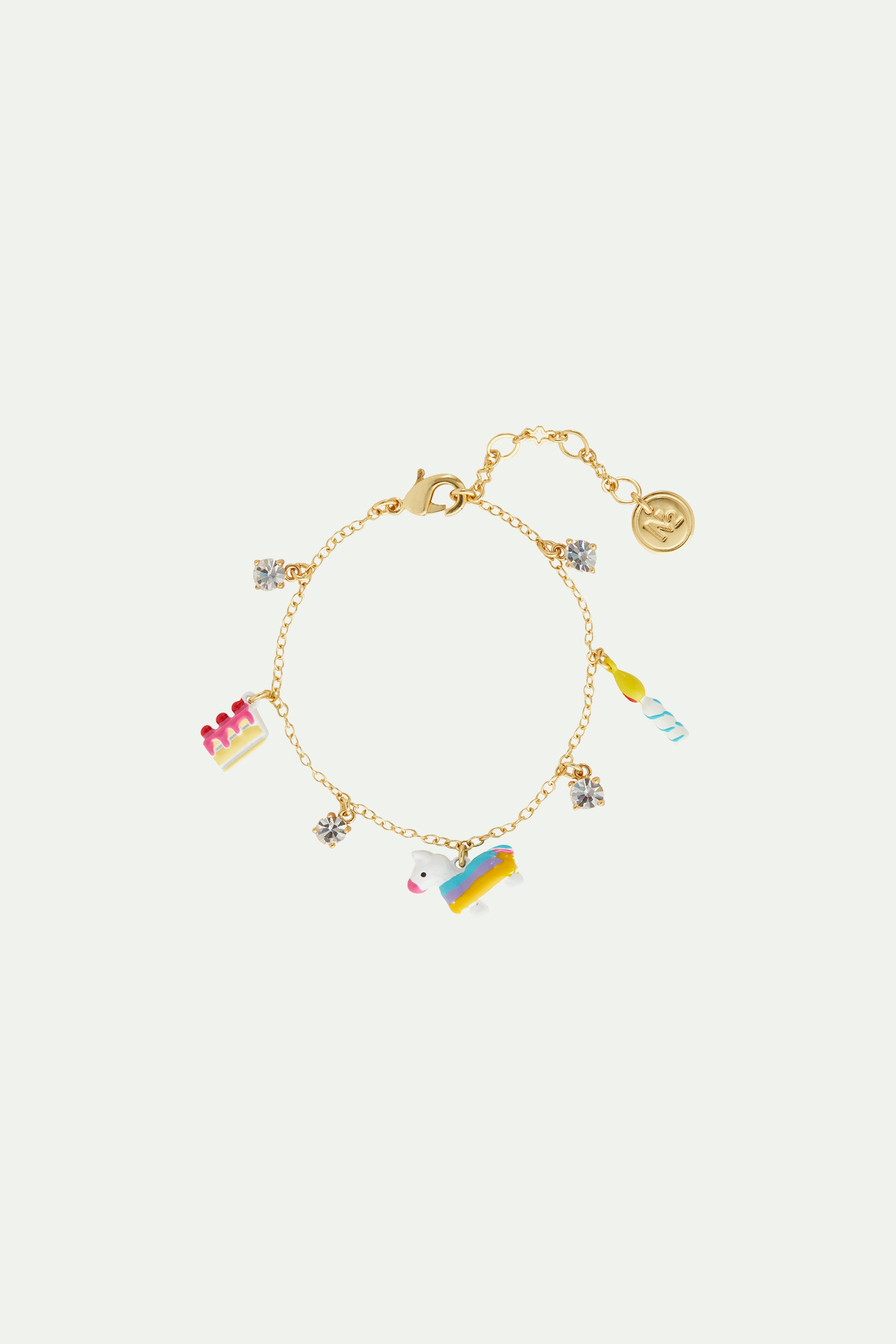 Pulsera Charm's Tarta, Piñata y Vela