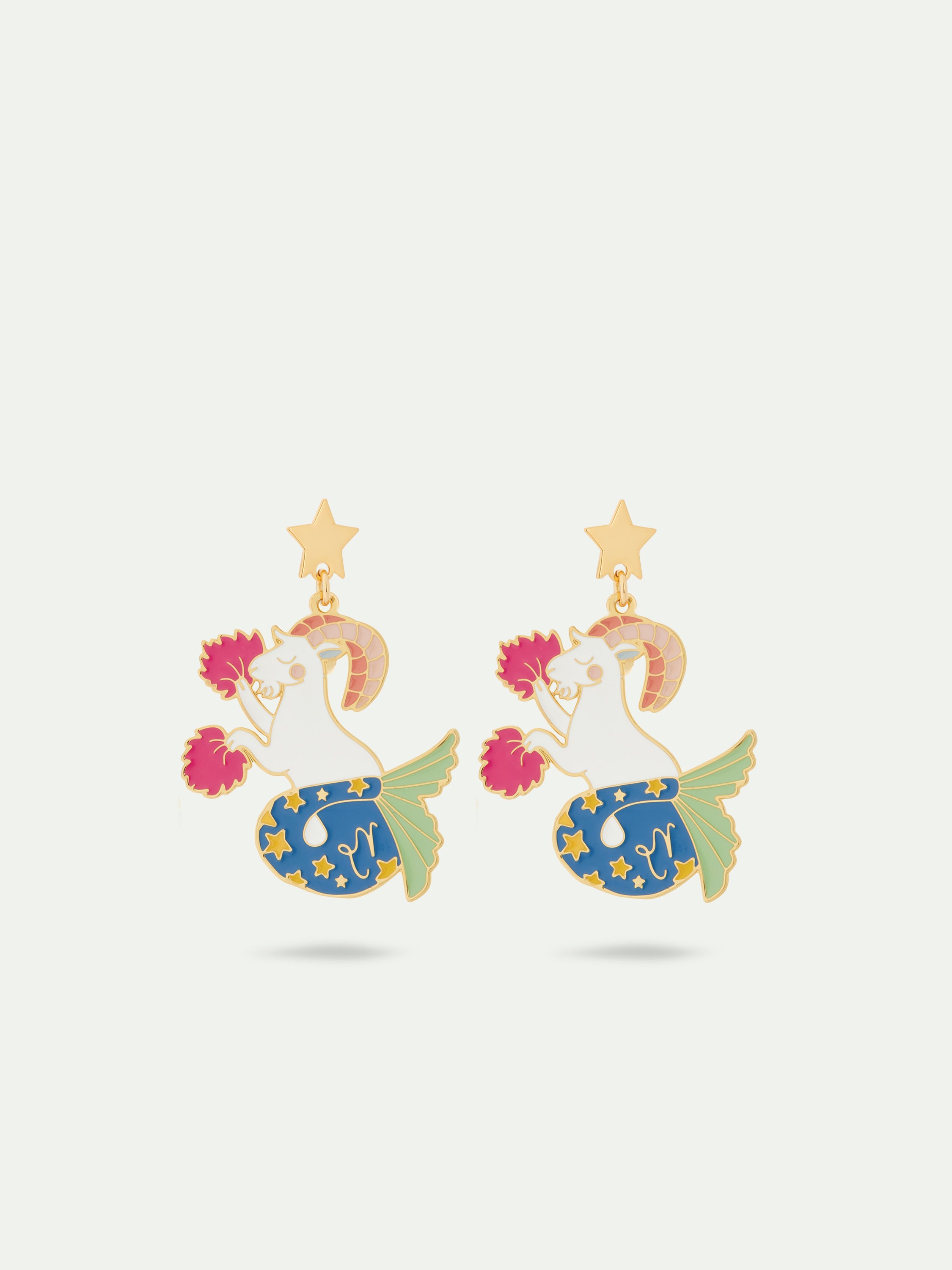 Capricorn astrological sign earrings